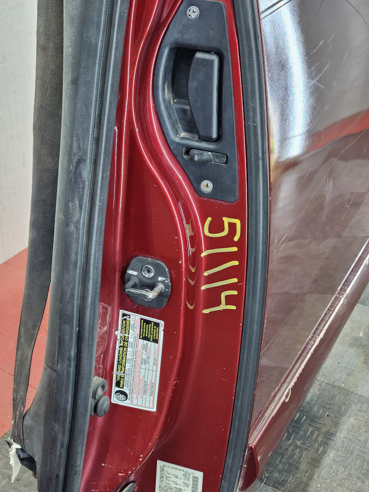 2004-2015 Nissan Titan Driver Side Rear Extended Cab Door LH