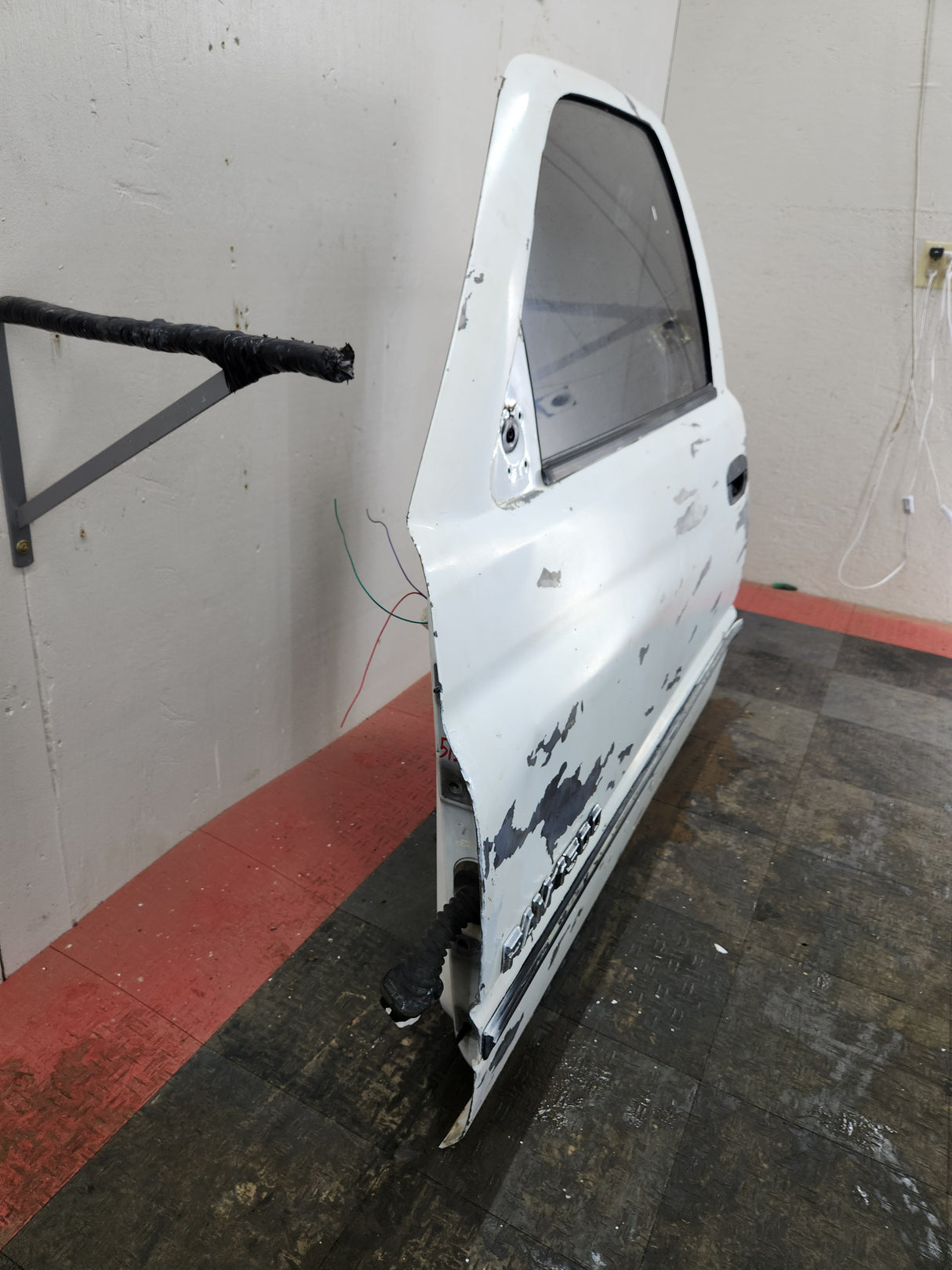 1994-2002 Dodge Ram 2nd Gen LH Driver Side Front Regular Cab / 2 door Extended Cab Door 1500 2500 3500 ROUND CORNER - White
