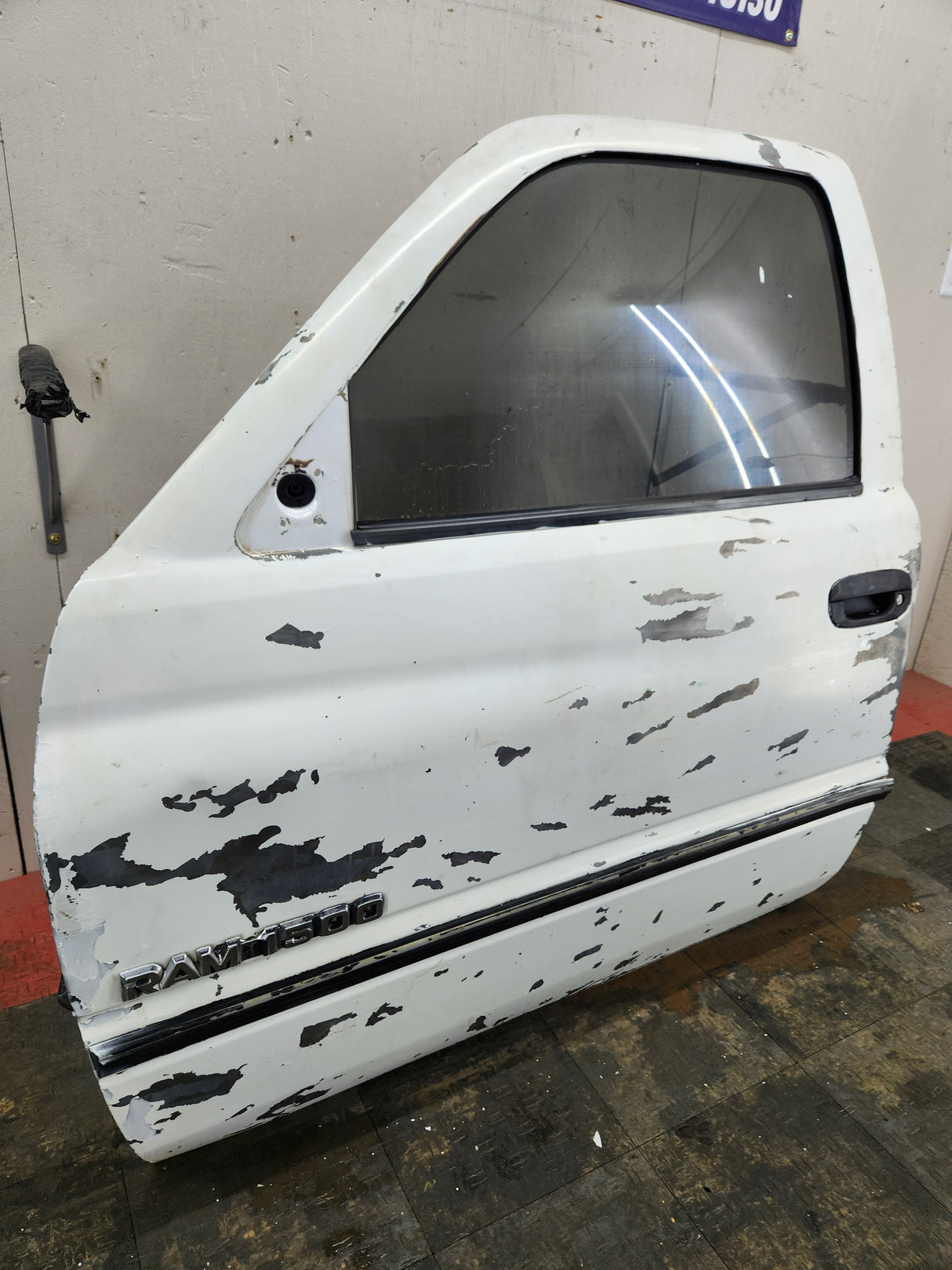 1994-2002 Dodge Ram 2nd Gen LH Driver Side Front Regular Cab / 2 door Extended Cab Door 1500 2500 3500 ROUND CORNER - White
