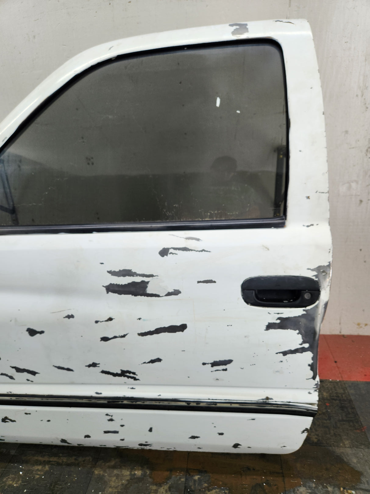 1994-2002 Dodge Ram 2nd Gen LH Driver Side Front Regular Cab / 2 door Extended Cab Door 1500 2500 3500 ROUND CORNER - White