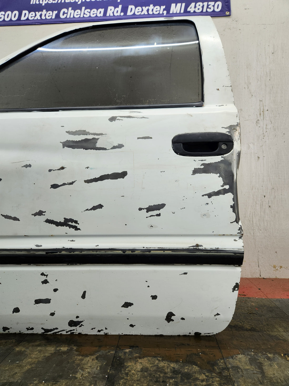 1994-2002 Dodge Ram 2nd Gen LH Driver Side Front Regular Cab / 2 door Extended Cab Door 1500 2500 3500 ROUND CORNER - White