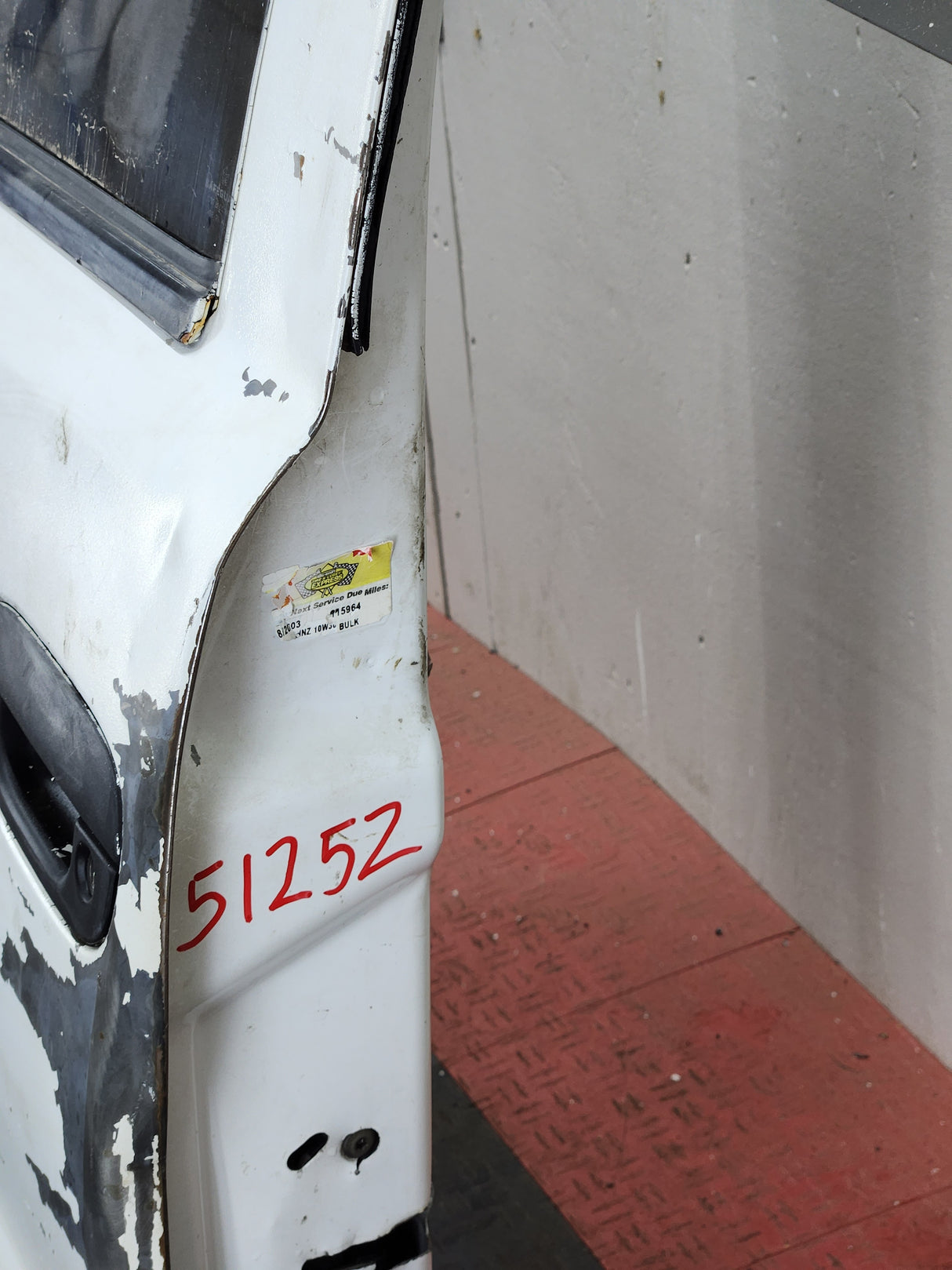 1994-2002 Dodge Ram 2nd Gen LH Driver Side Front Regular Cab / 2 door Extended Cab Door 1500 2500 3500 ROUND CORNER - White