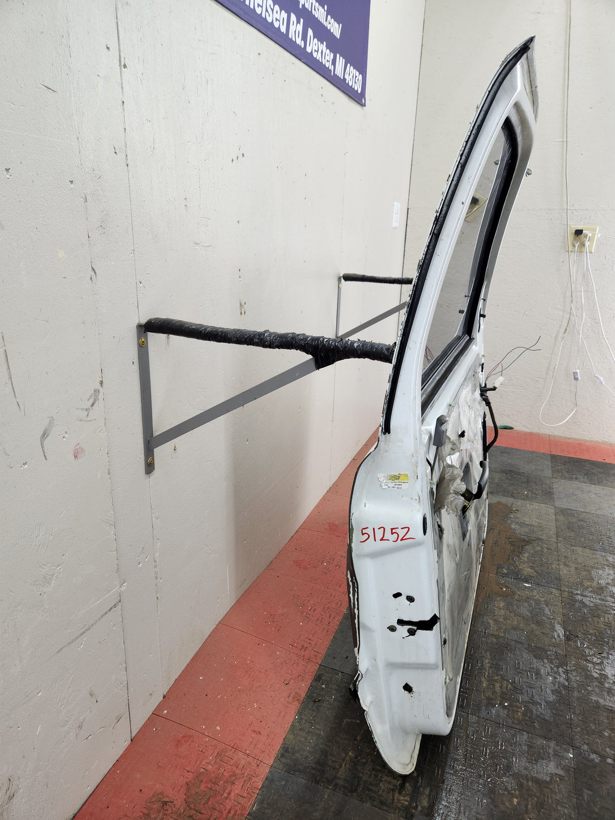 1994-2002 Dodge Ram 2nd Gen LH Driver Side Front Regular Cab / 2 door Extended Cab Door 1500 2500 3500 ROUND CORNER - White