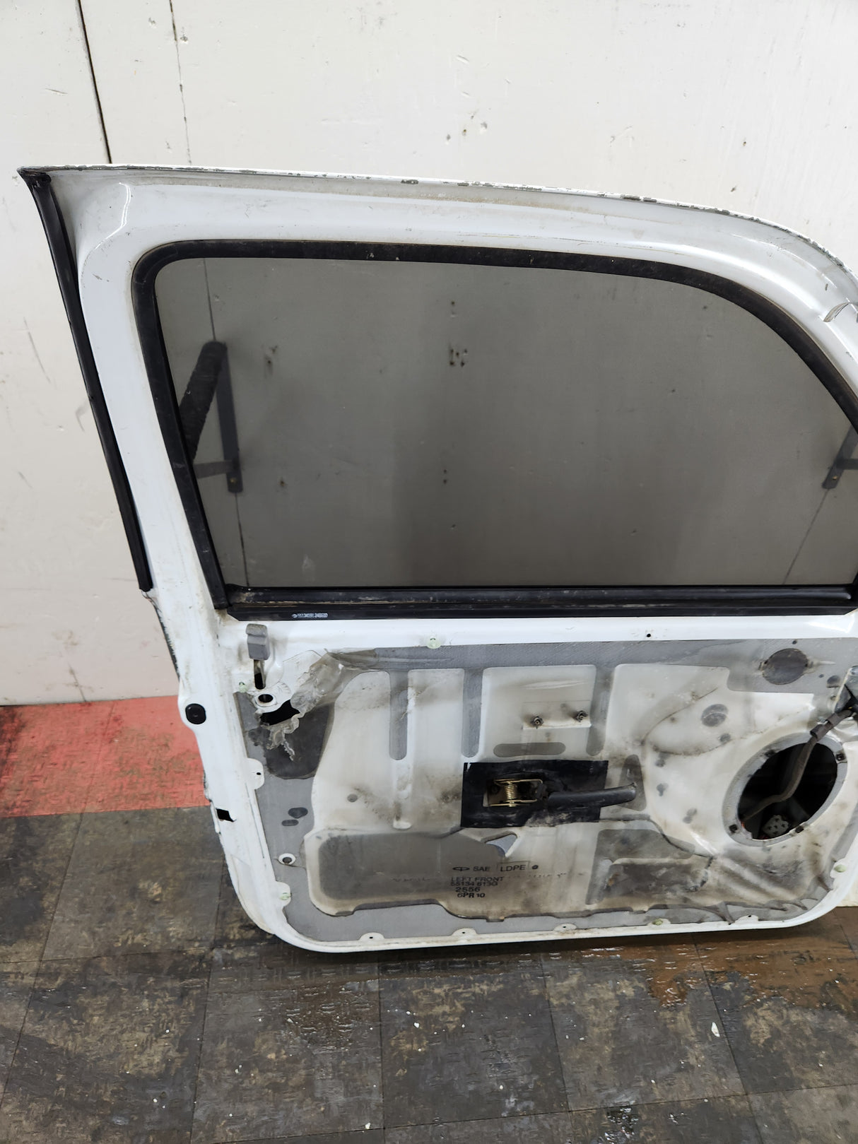 1994-2002 Dodge Ram 2nd Gen LH Driver Side Front Regular Cab / 2 door Extended Cab Door 1500 2500 3500 ROUND CORNER - White