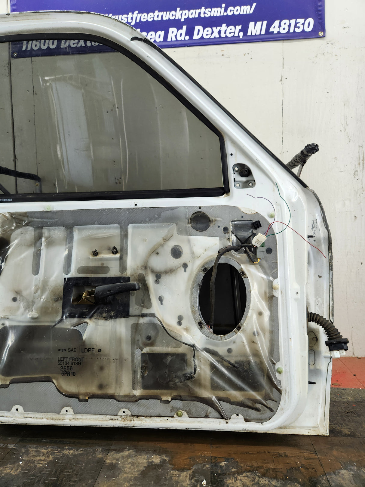 1994-2002 Dodge Ram 2nd Gen LH Driver Side Front Regular Cab / 2 door Extended Cab Door 1500 2500 3500 ROUND CORNER - White