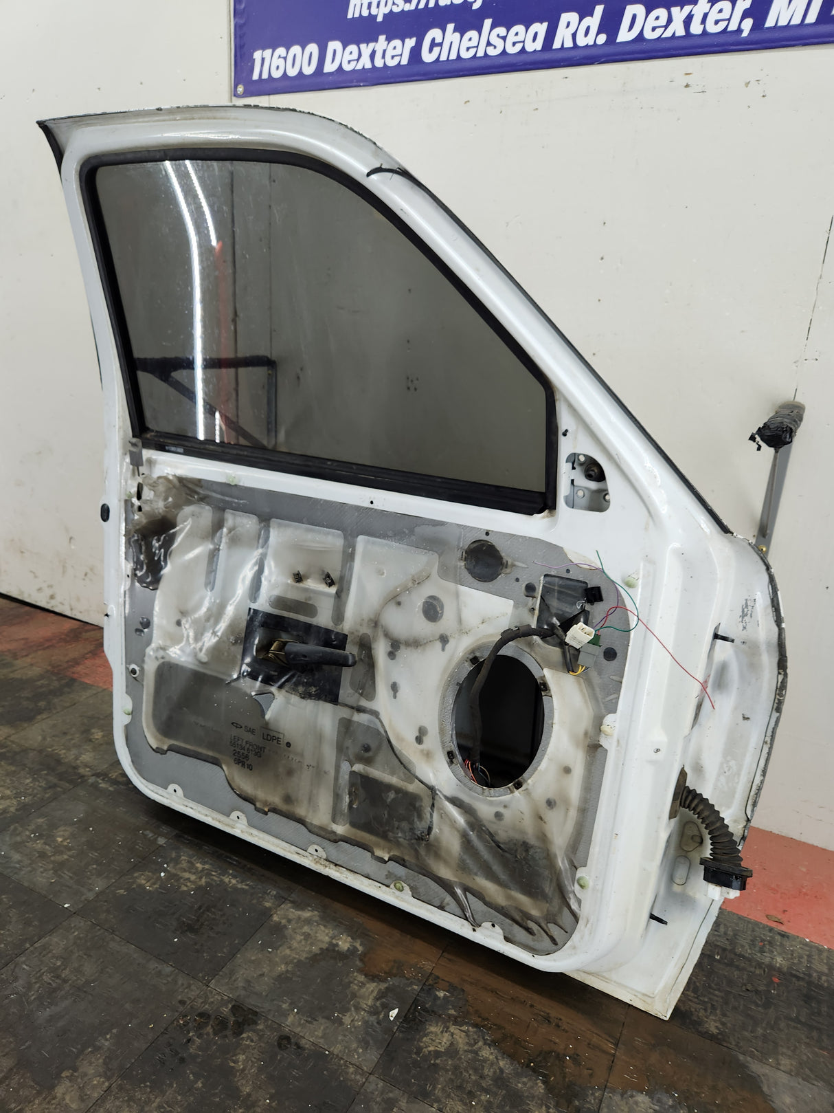 1994-2002 Dodge Ram 2nd Gen LH Driver Side Front Regular Cab / 2 door Extended Cab Door 1500 2500 3500 ROUND CORNER - White
