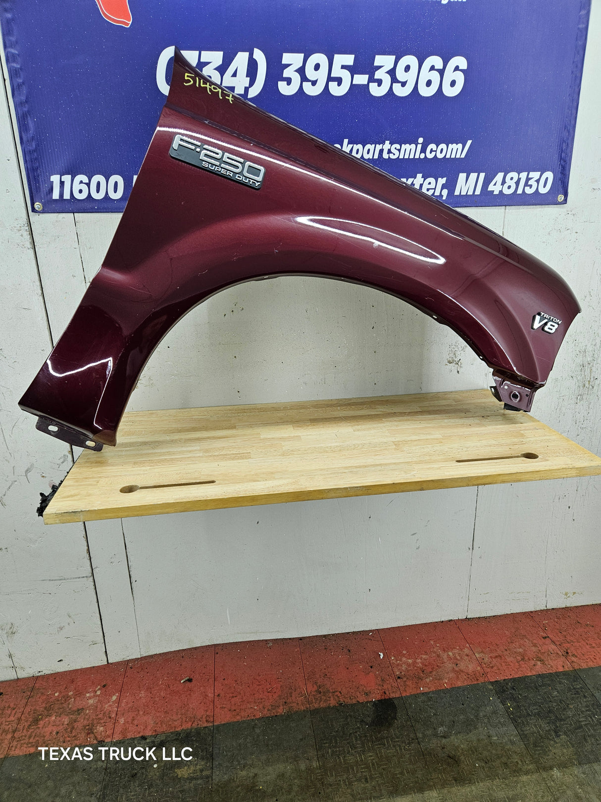 1999-2007 Ford Super Duty RH Passenger Side Front Fender F250 F350 F450 F550 Excursion