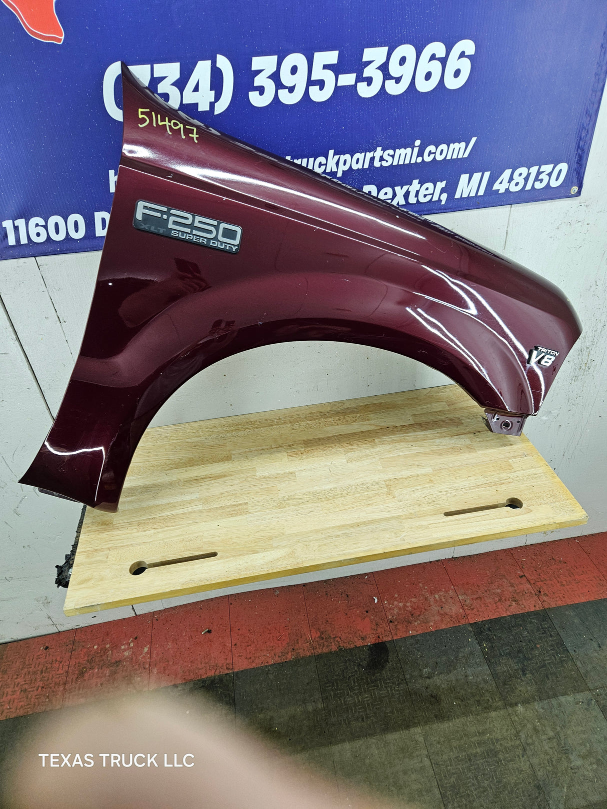 1999-2007 Ford Super Duty RH Passenger Side Front Fender F250 F350 F450 F550 Excursion