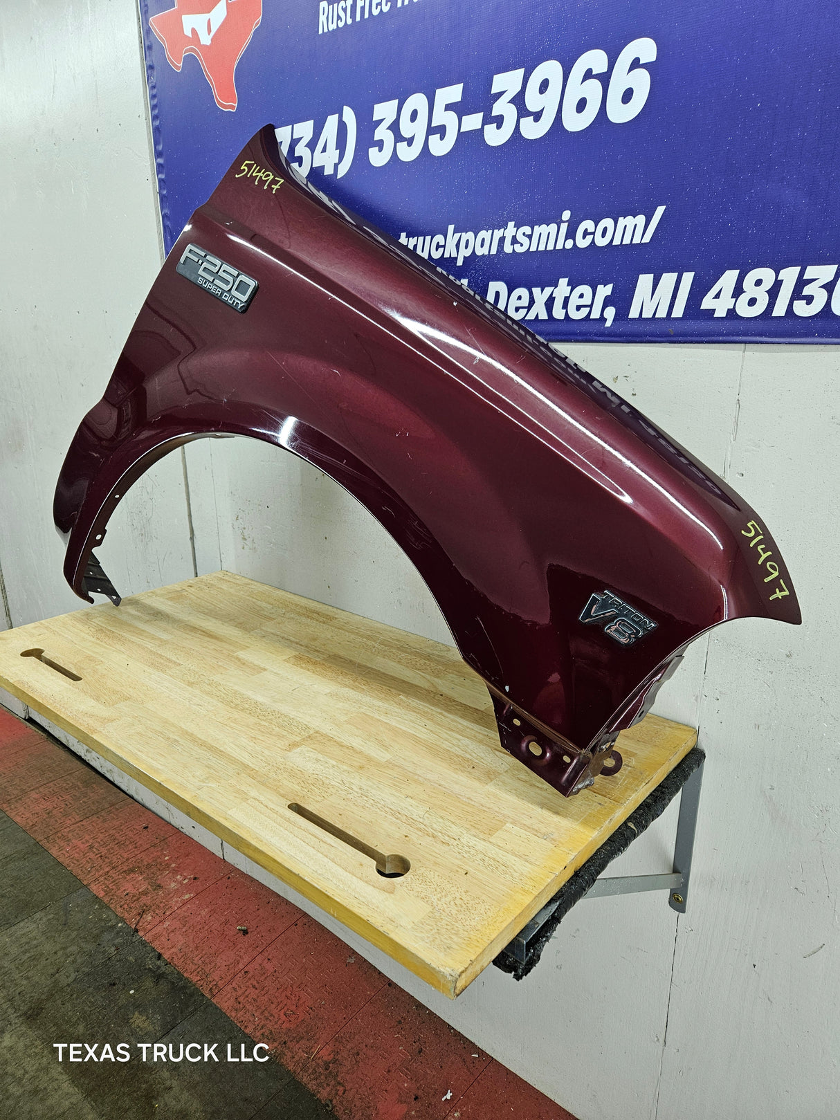 1999-2007 Ford Super Duty RH Passenger Side Front Fender F250 F350 F450 F550 Excursion