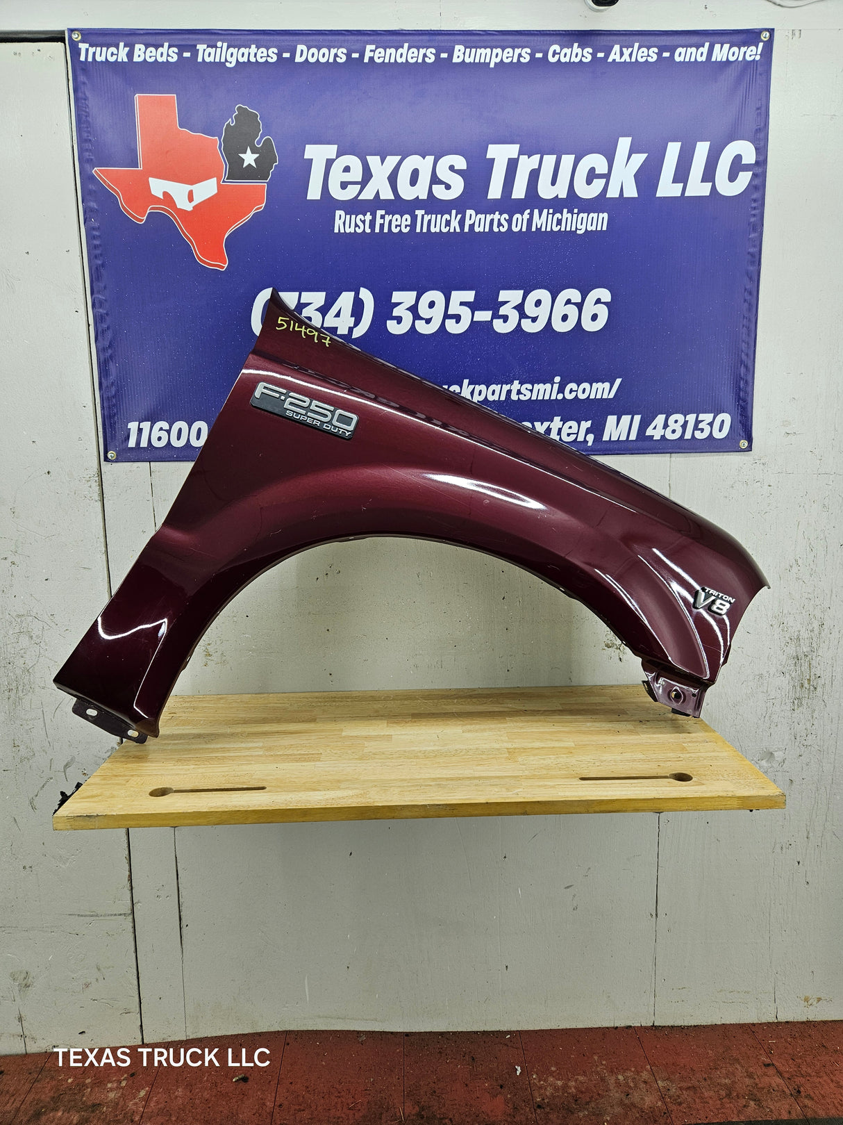 1999-2007 Ford Super Duty RH Passenger Side Front Fender F250 F350 F450 F550 Excursion