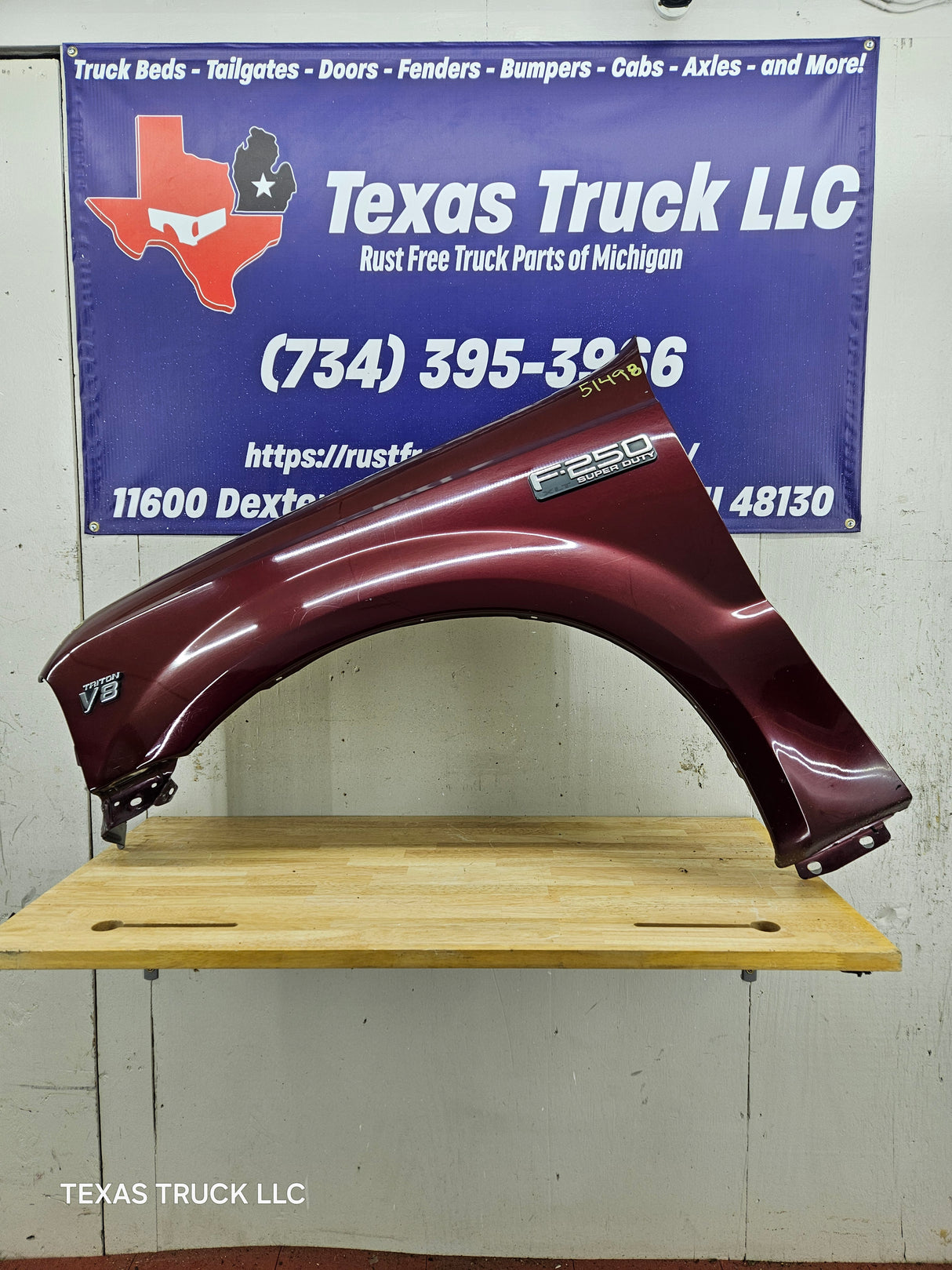 1999-2007 Ford Super Duty LH Driver Side Front Fender F250 F350 F450 F550 Excursion