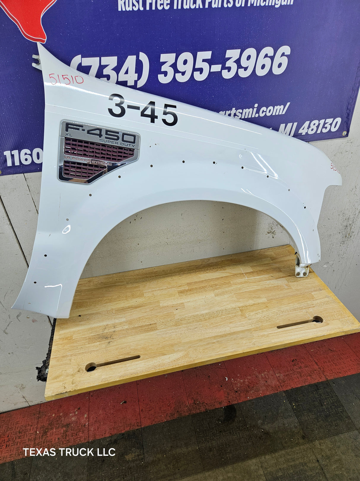2008-2010 Ford Super Duty F250 F350 RH Passenger Side Fender