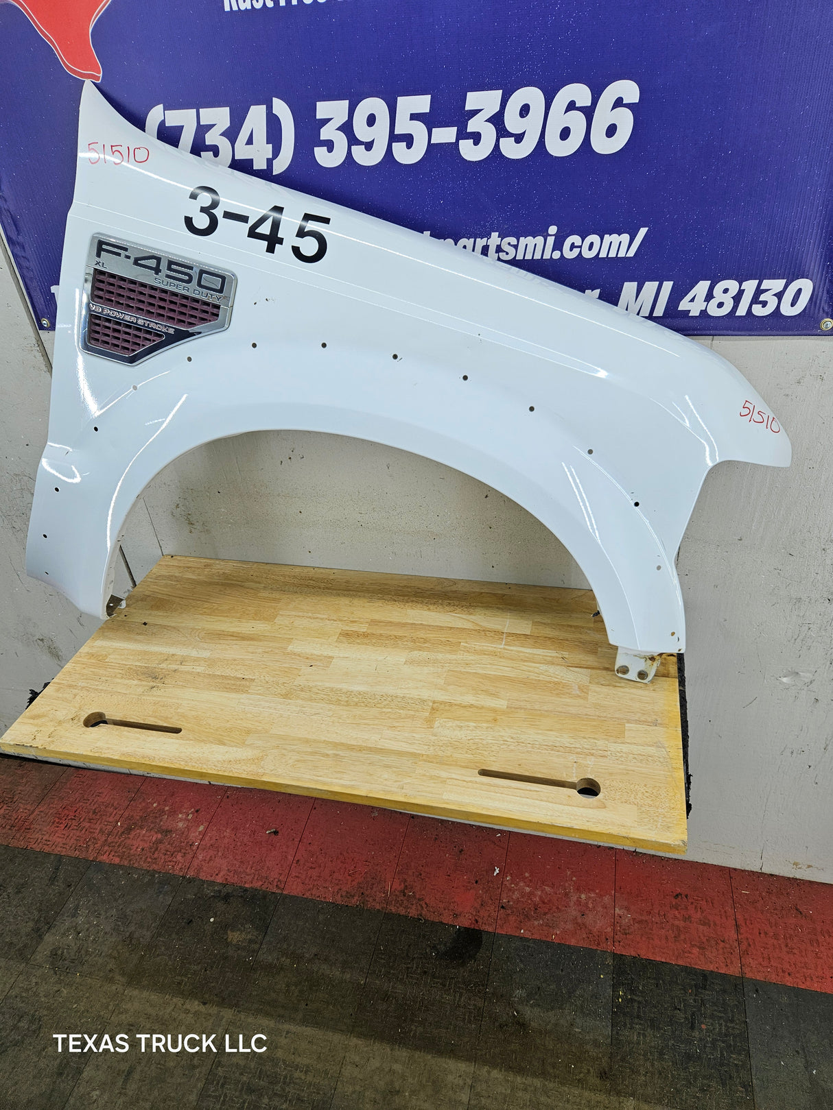 2008-2010 Ford Super Duty F250 F350 RH Passenger Side Fender