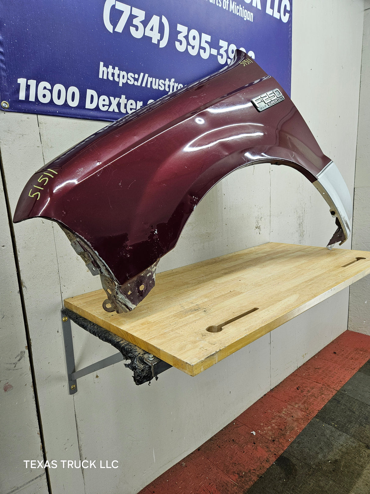 1999-2007 Ford Super Duty LH Driver Side Front Fender F250 F350 F450 F550 Excursion