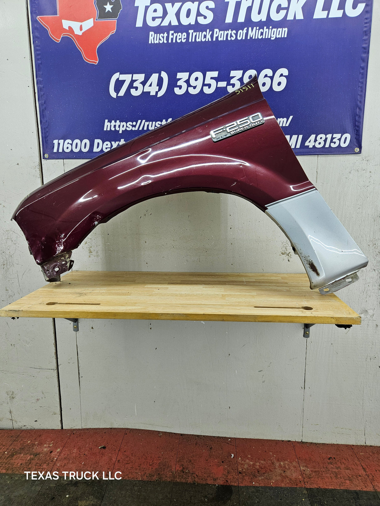 1999-2007 Ford Super Duty LH Driver Side Front Fender F250 F350 F450 F550 Excursion