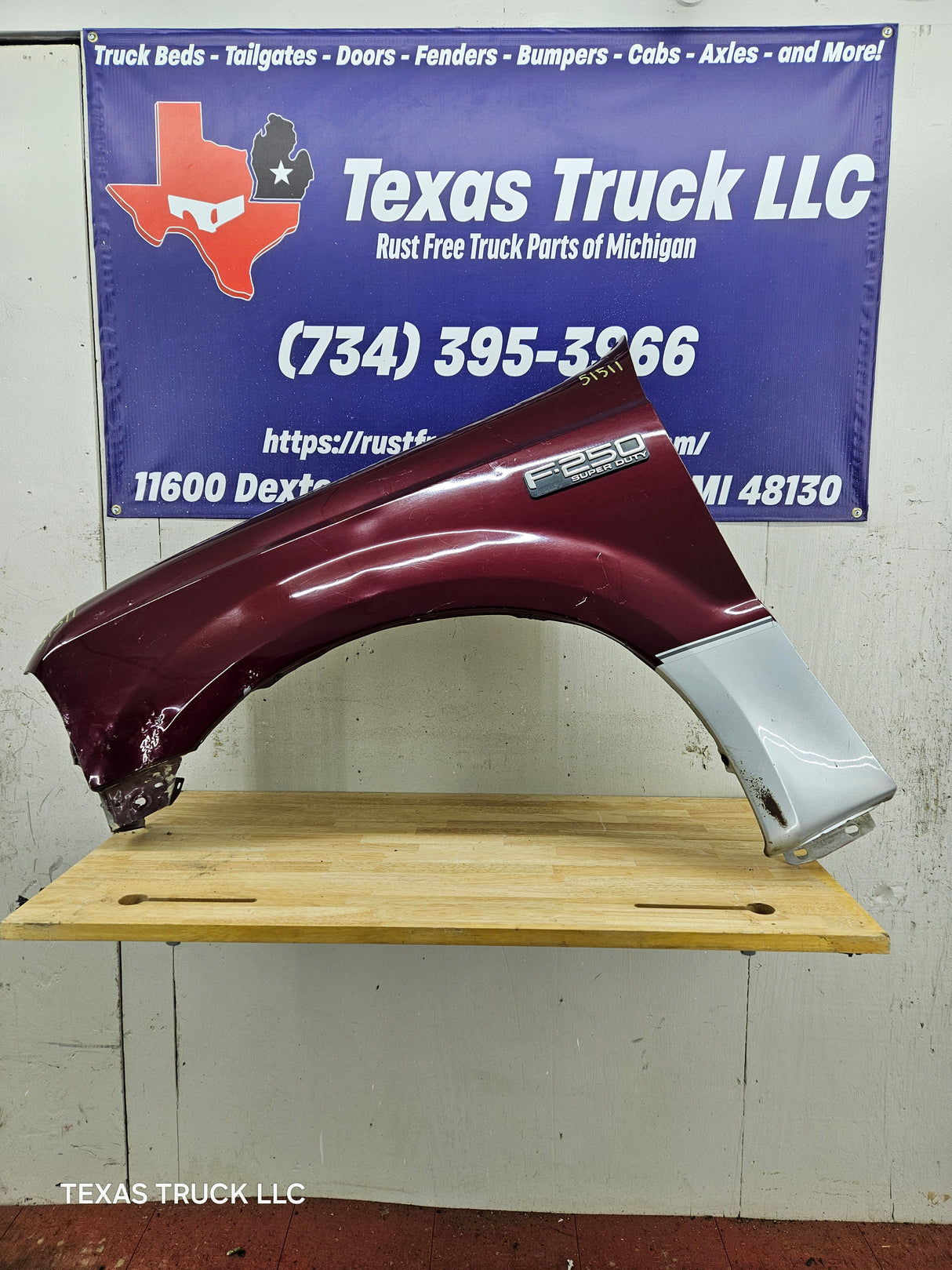 1999-2007 Ford Super Duty LH Driver Side Front Fender F250 F350 F450 F550 Excursion