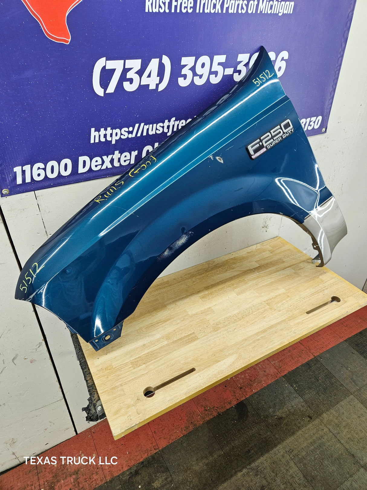1999-2007 Ford Super Duty LH Driver Side Front Fender F250 F350 F450 F550 Excursion