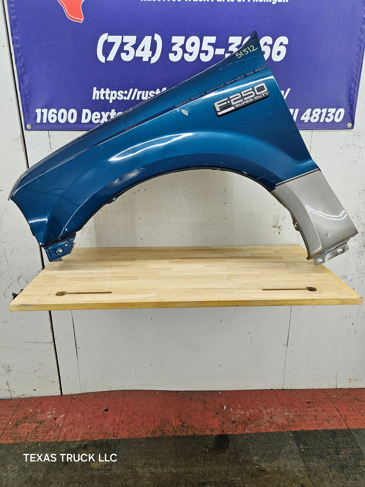 1999-2007 Ford Super Duty LH Driver Side Front Fender F250 F350 F450 F550 Excursion