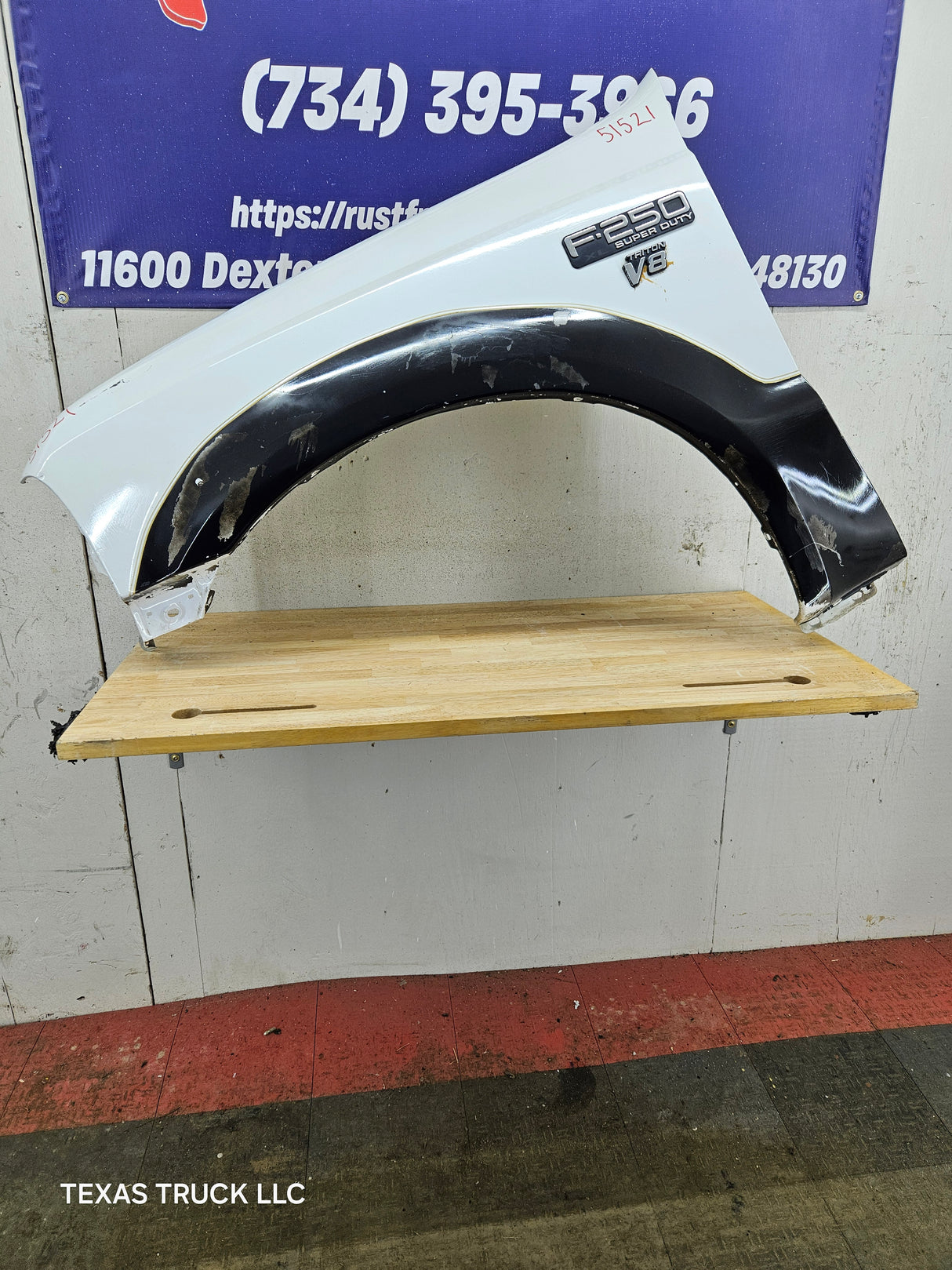 1999-2007 Ford Super Duty LH Driver Side Front Fender F250 F350 F450 F550 Excursion