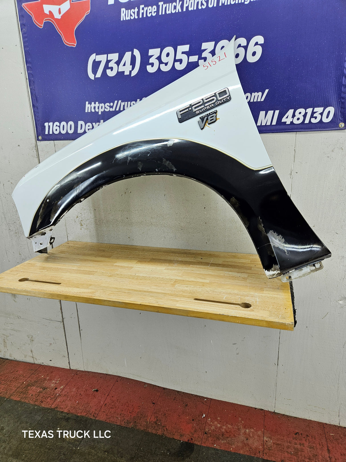 1999-2007 Ford Super Duty LH Driver Side Front Fender F250 F350 F450 F550 Excursion