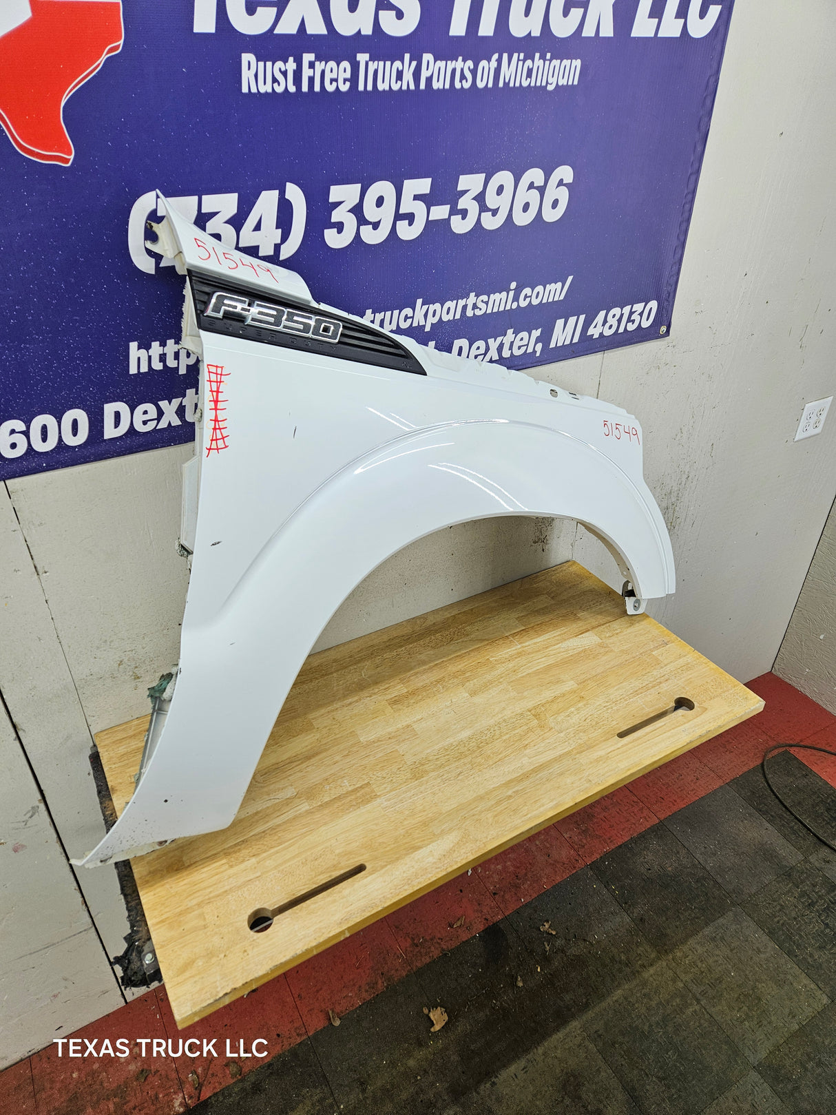 2011-2016 Ford Super Duty F250 F350 RH Passenger Side Front Fender