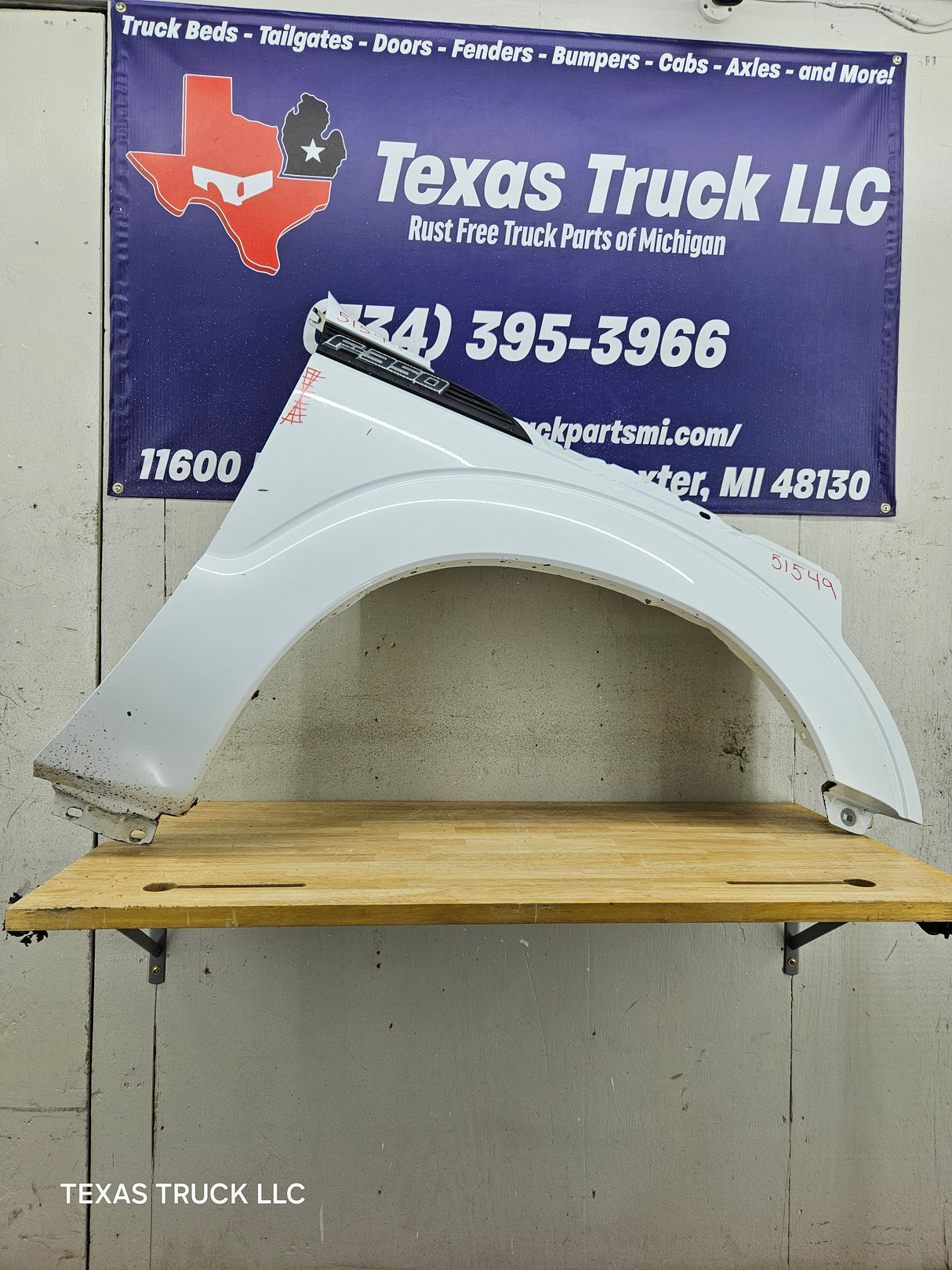 2011-2016 Ford Super Duty F250 F350 RH Passenger Side Front Fender