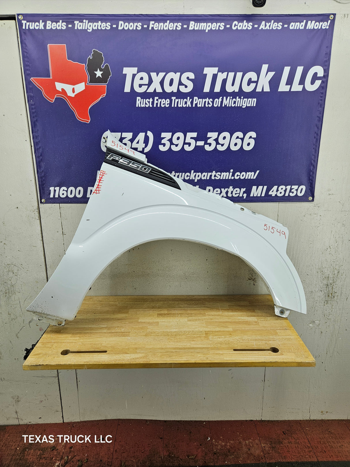 2011-2016 Ford Super Duty F250 F350 RH Passenger Side Front Fender