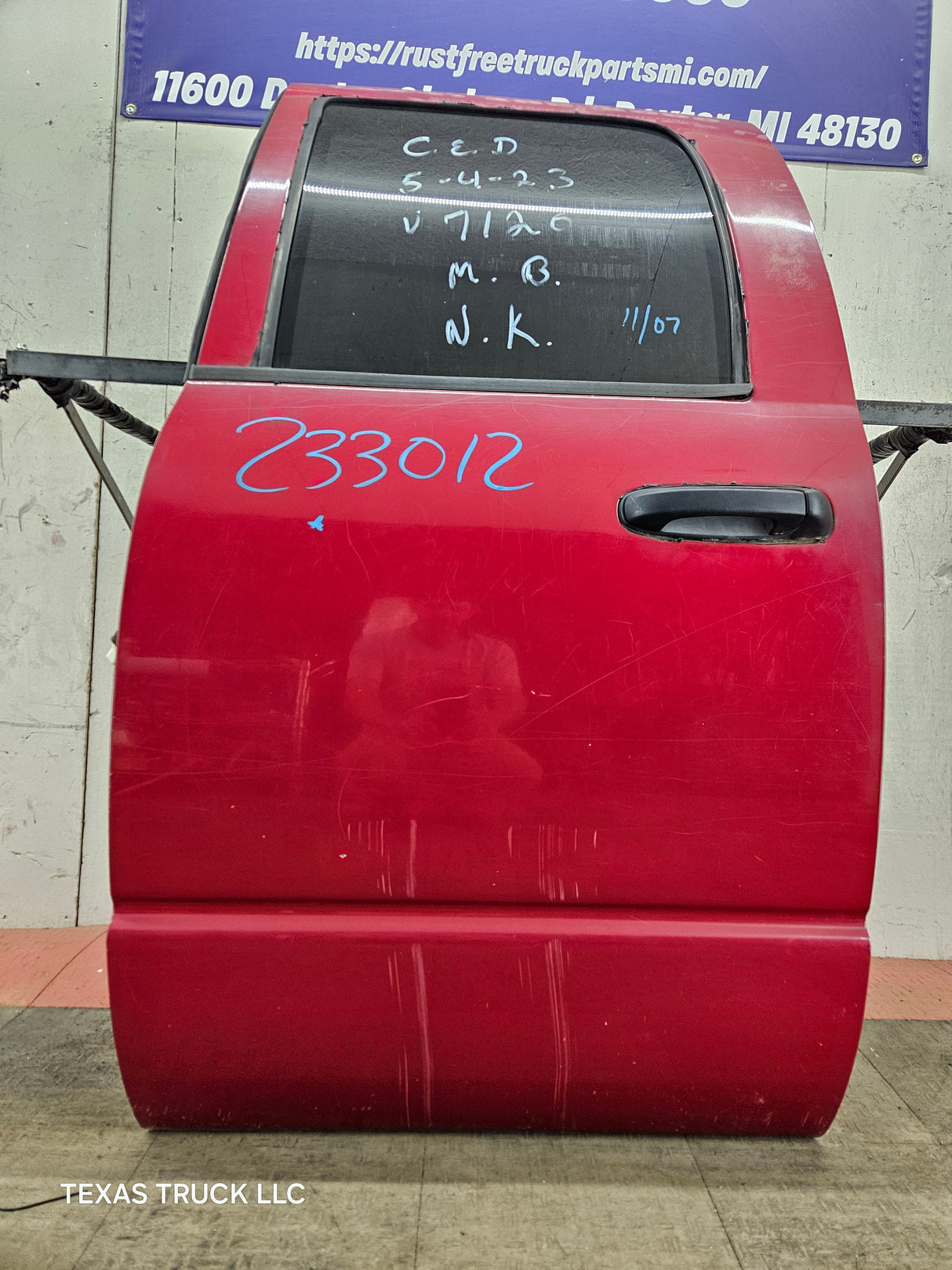 2003-2008 Dodge Ram 3rd Gen Driver Rear Quad Cab Door 1500 2500 3500 4500 5500