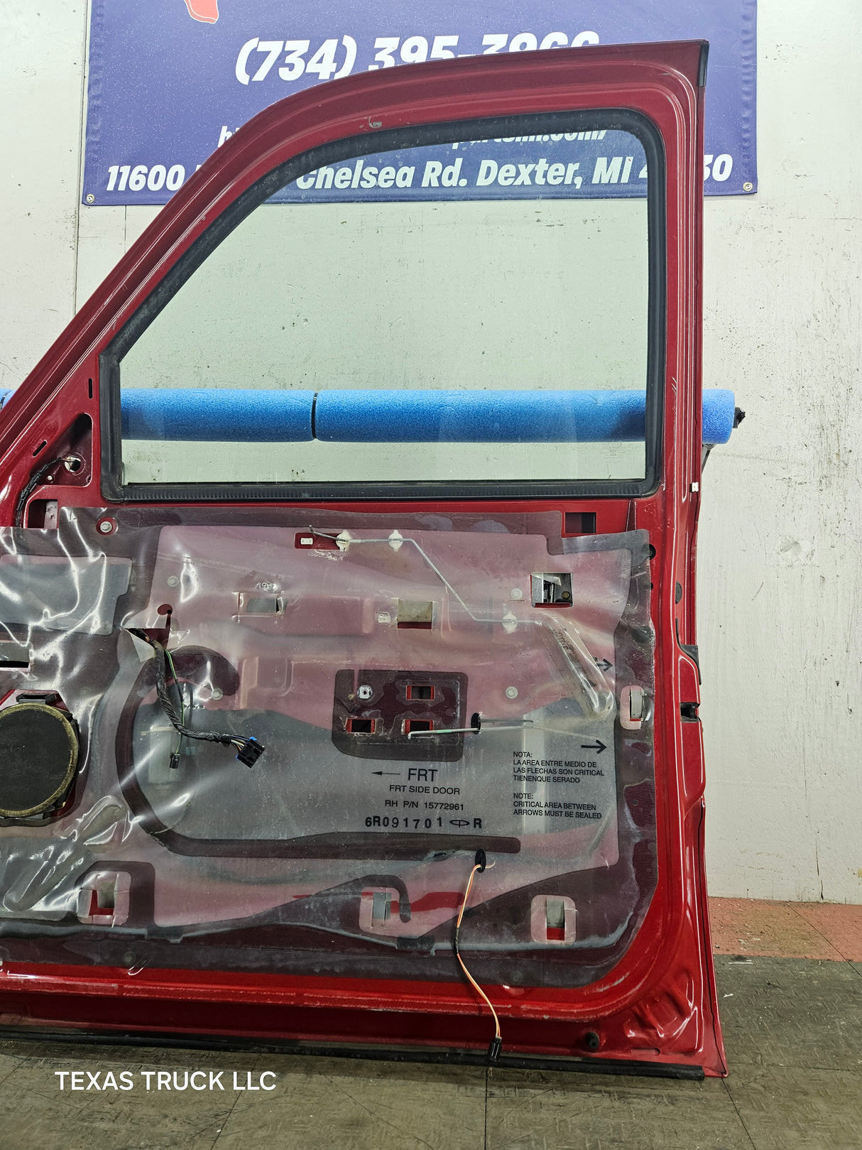 1999-2006 Chevrolet Silverado / GMC Sierra 1500 2500 3500 HD Front Passenger Side Door RH - Red