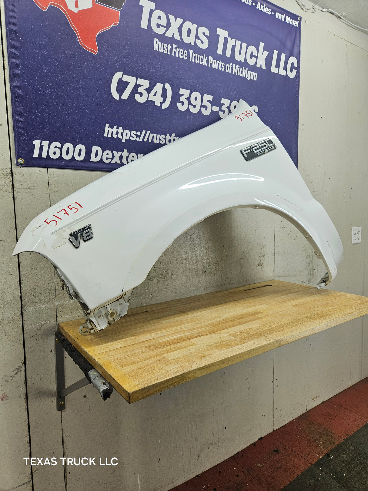 1999-2007 Ford Super Duty LH Driver Side Front Fender F250 F350 F450 F550 Excursion