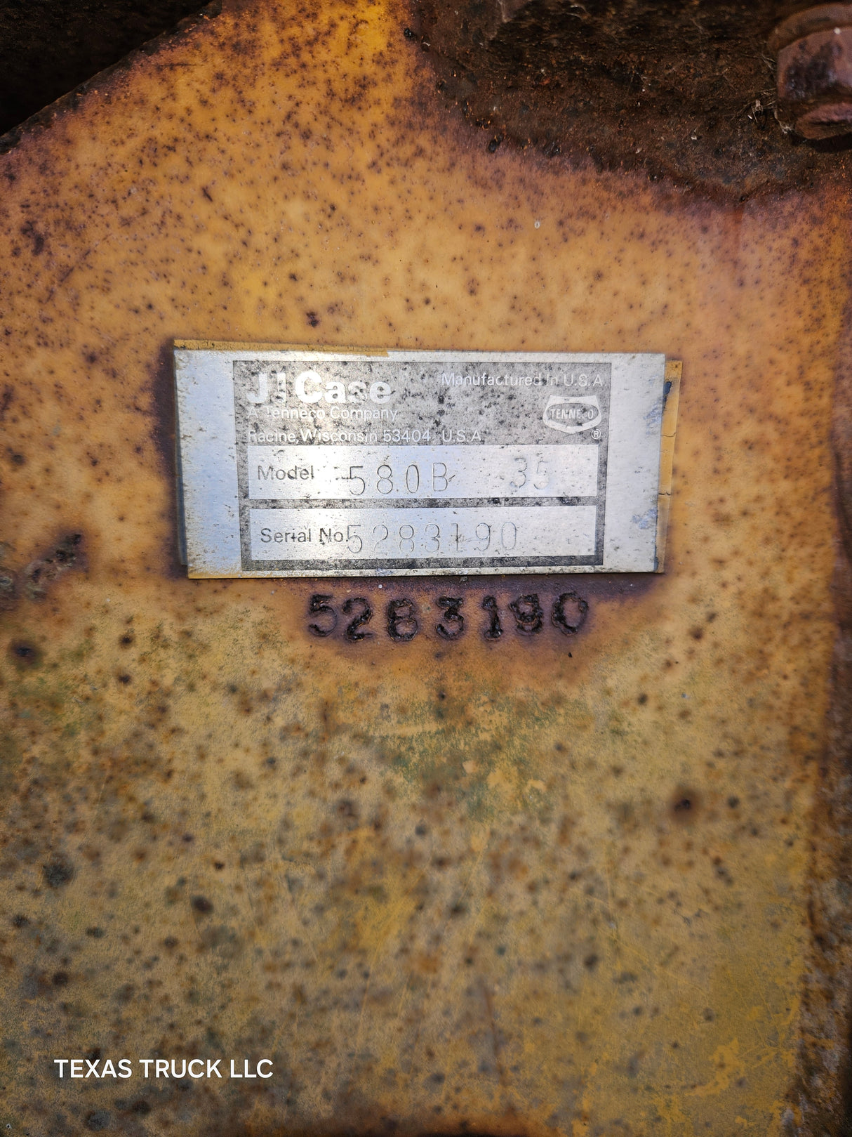 1971-1976 Case 580B Backhoe Construction King Parts - FULL PART OUT