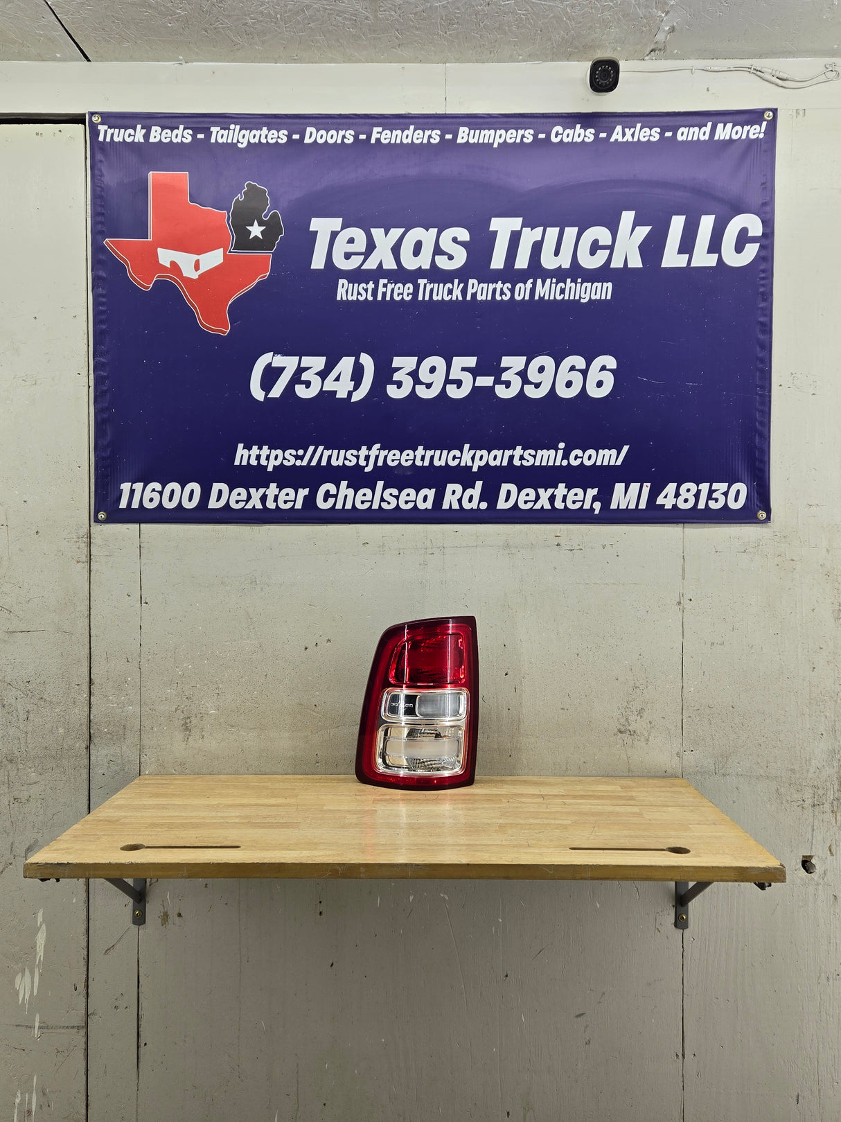 2019-2024 5th Gen Dodge Ram 2500 3500 LH Driver Side Tail Light Halogen 68361715AD