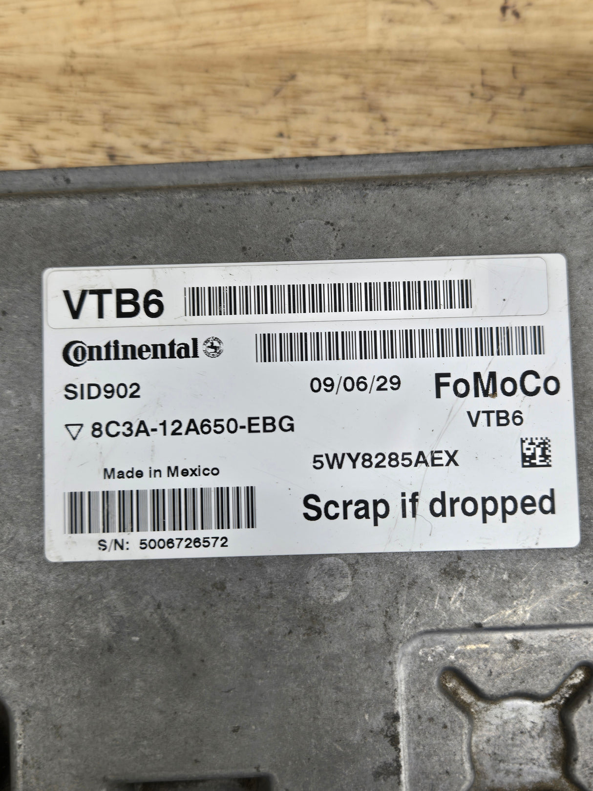 2009-2010 Ford F250 F350 F450 F550 6.4L PCM VTB6 / 8C3A-12A650-EBG