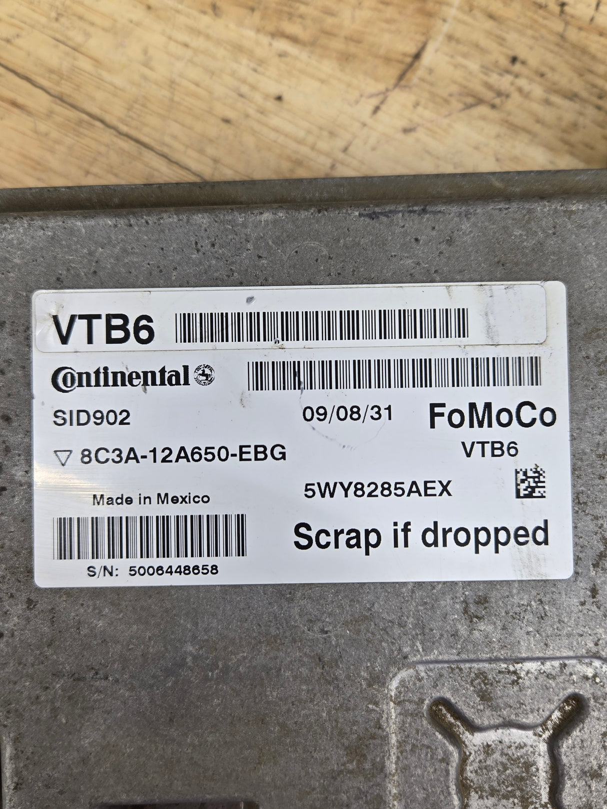 2009-2010 Ford F250 F350 F450 F550 6.4L PCM VTB6 / 8C3A-12A650-EBG