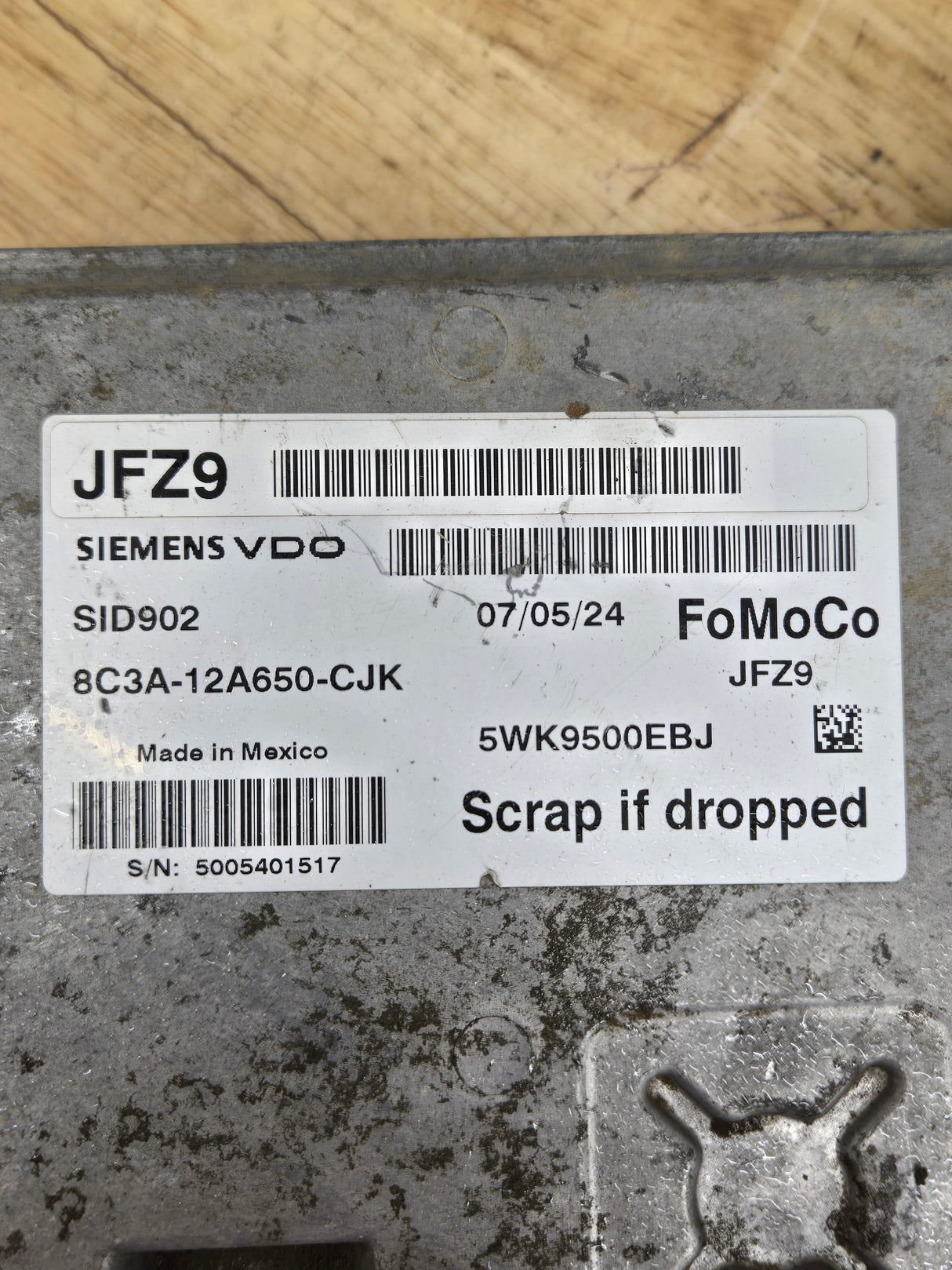 2008 Ford F250 F350 F450 F550 6.4L PCM JFZ9 / 8C3A-12A650-CJK