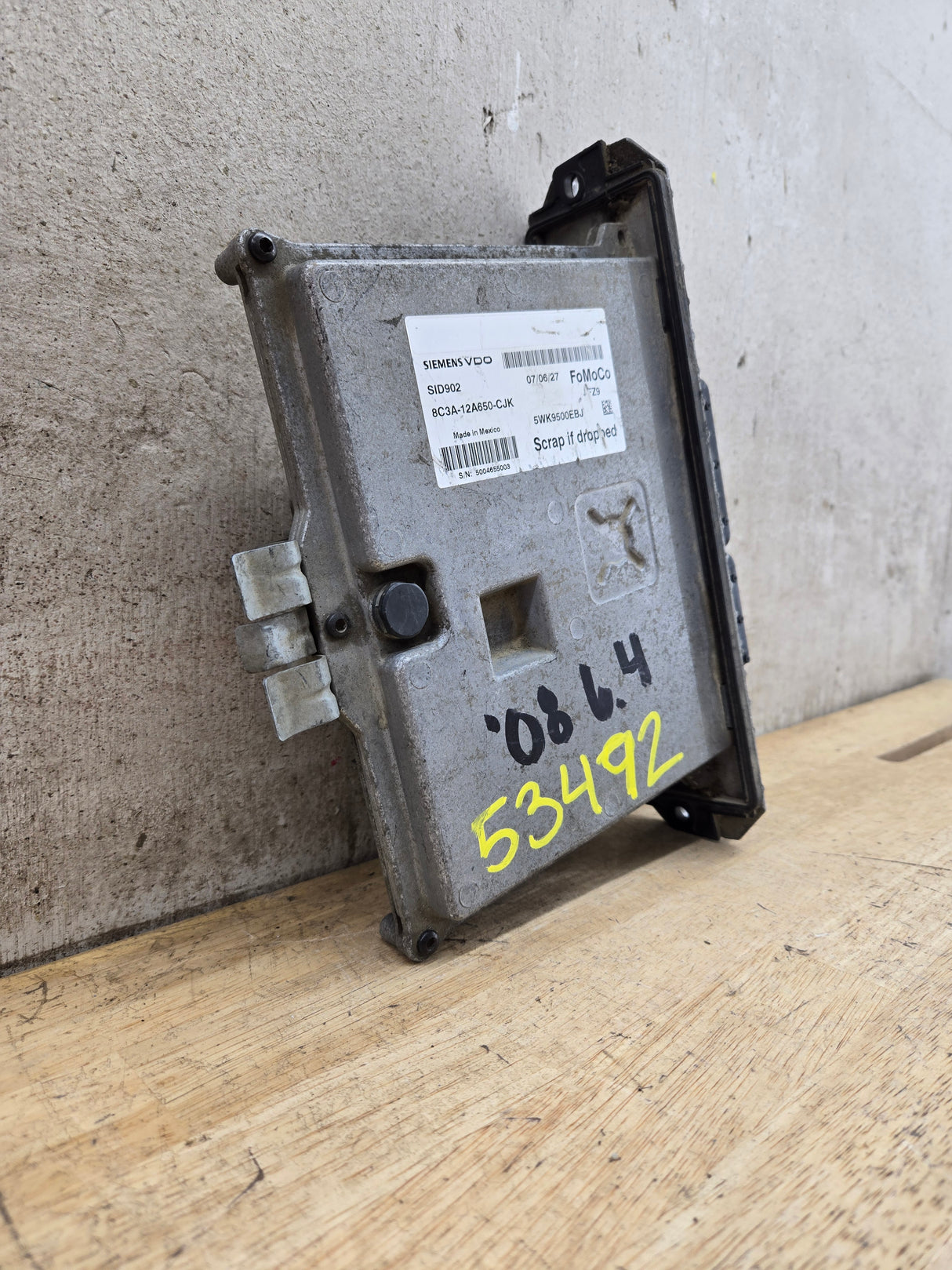 2008 Ford F250 F350 F450 F550 6.4L PCM JFZ9 / 8C3A-12A650-CJK