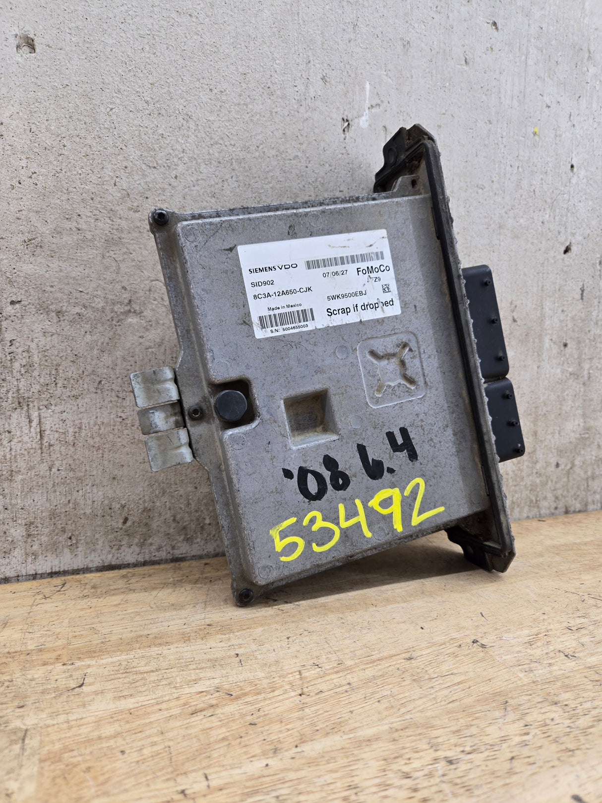 2008 Ford F250 F350 F450 F550 6.4L PCM JFZ9 / 8C3A-12A650-CJK