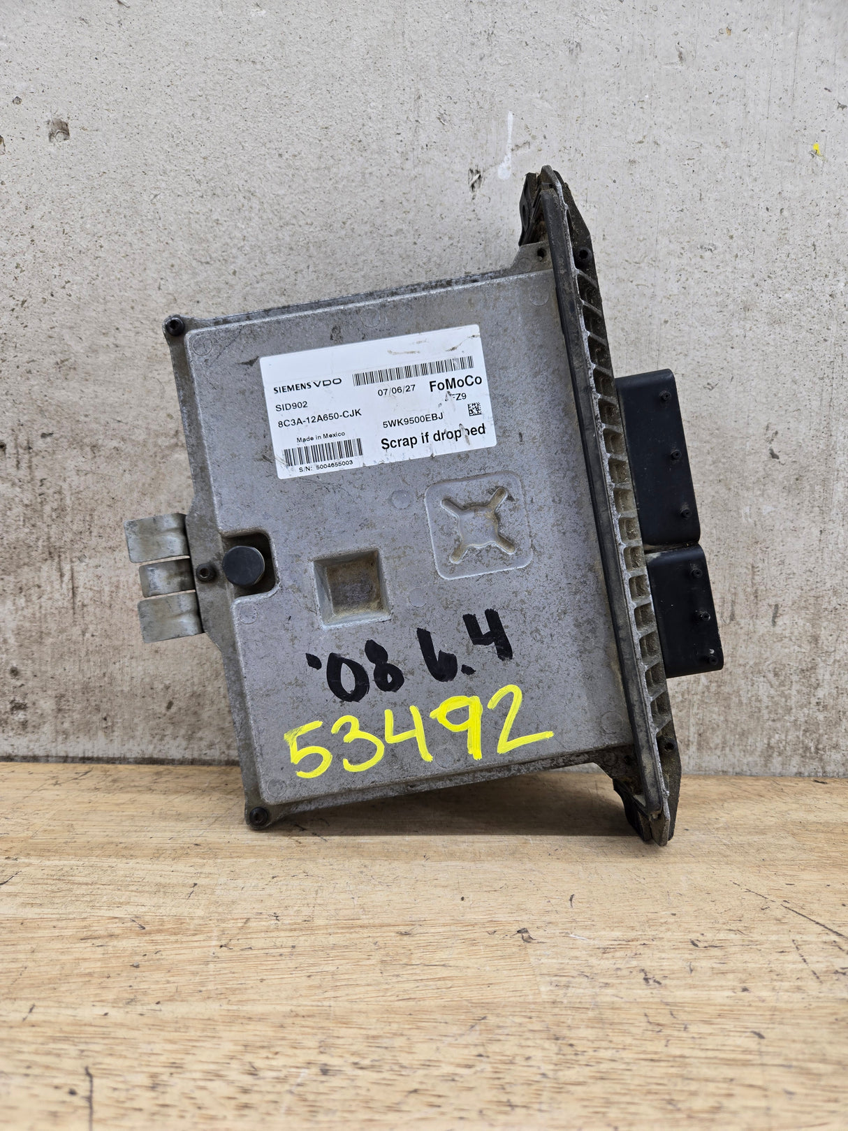 2008 Ford F250 F350 F450 F550 6.4L PCM JFZ9 / 8C3A-12A650-CJK