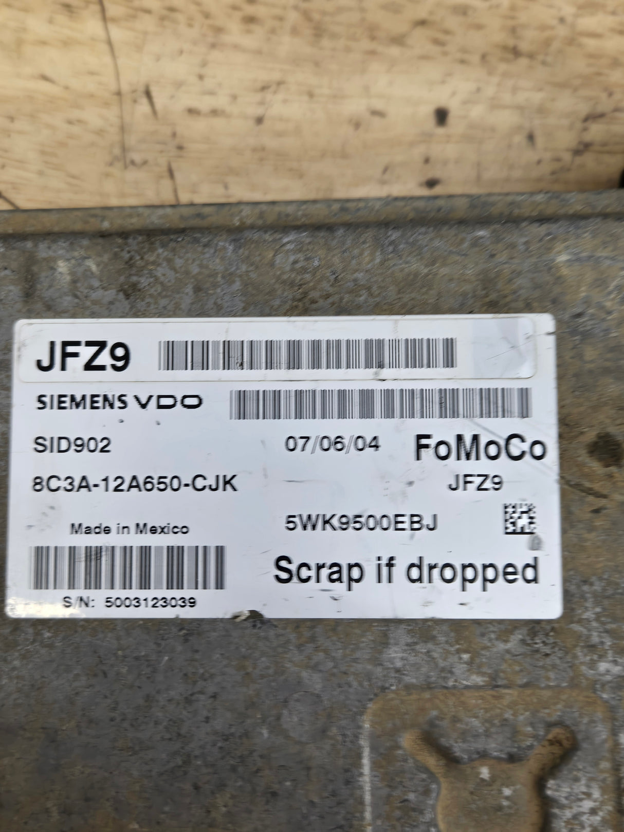 2008 Ford F250 F350 F450 F550 6.4L PCM JFZ9 / 8C3A-12A650-CJK