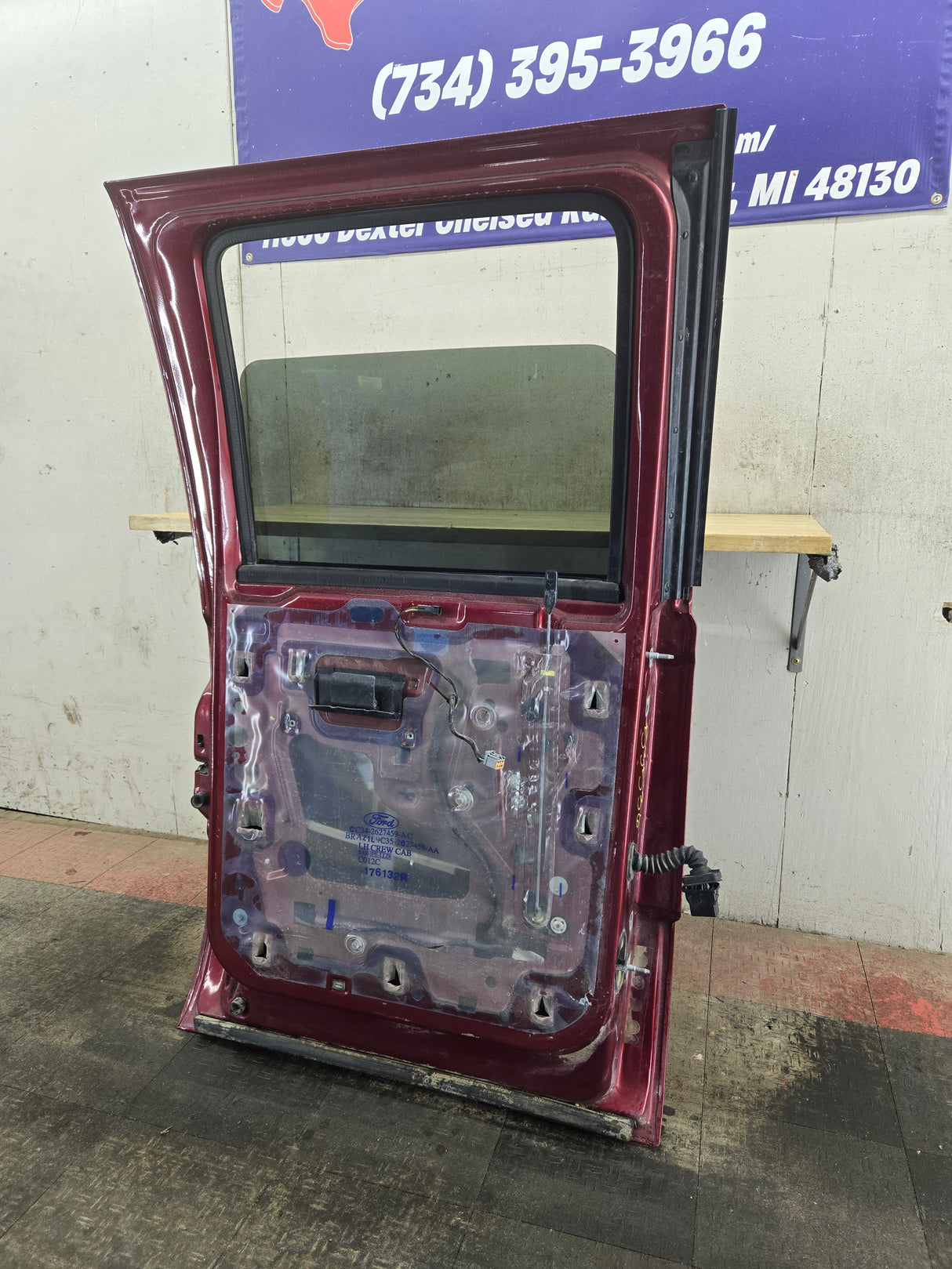 2012-2016 Ford Super Duty Driver Rear Door LH Crew Cab F250 F350 F450 F550