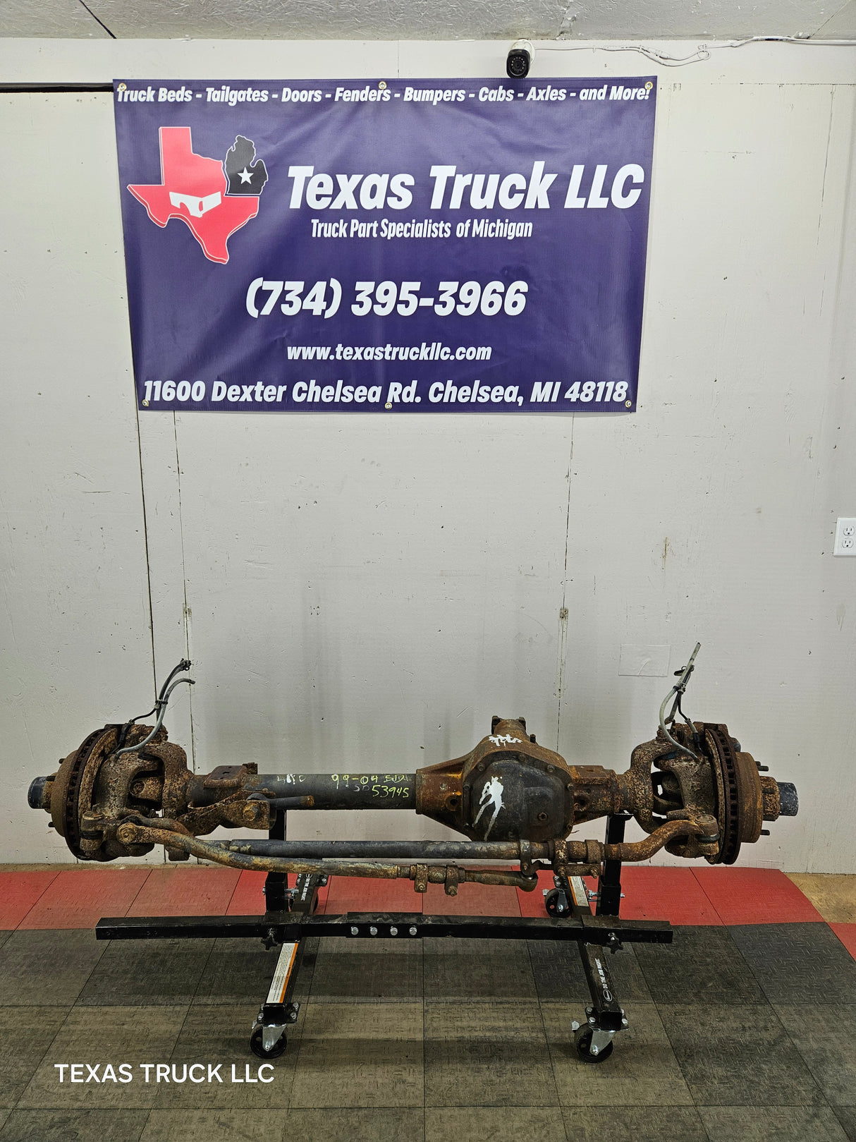 1999-2004 Ford Super Duty F250 F350 SRW Front Axle 4.10 Gear Ratio