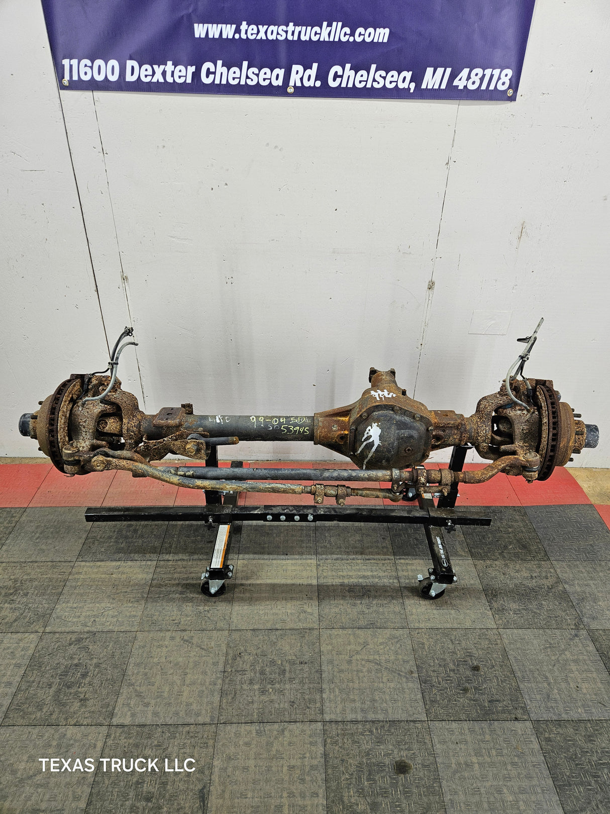 1999-2004 Ford Super Duty F250 F350 SRW Front Axle 4.10 Gear Ratio