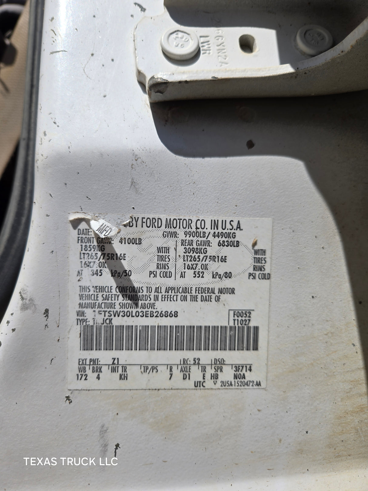 1999-2007 Ford Super Duty F250 F350 F450 F550 4 Door Crew Cab