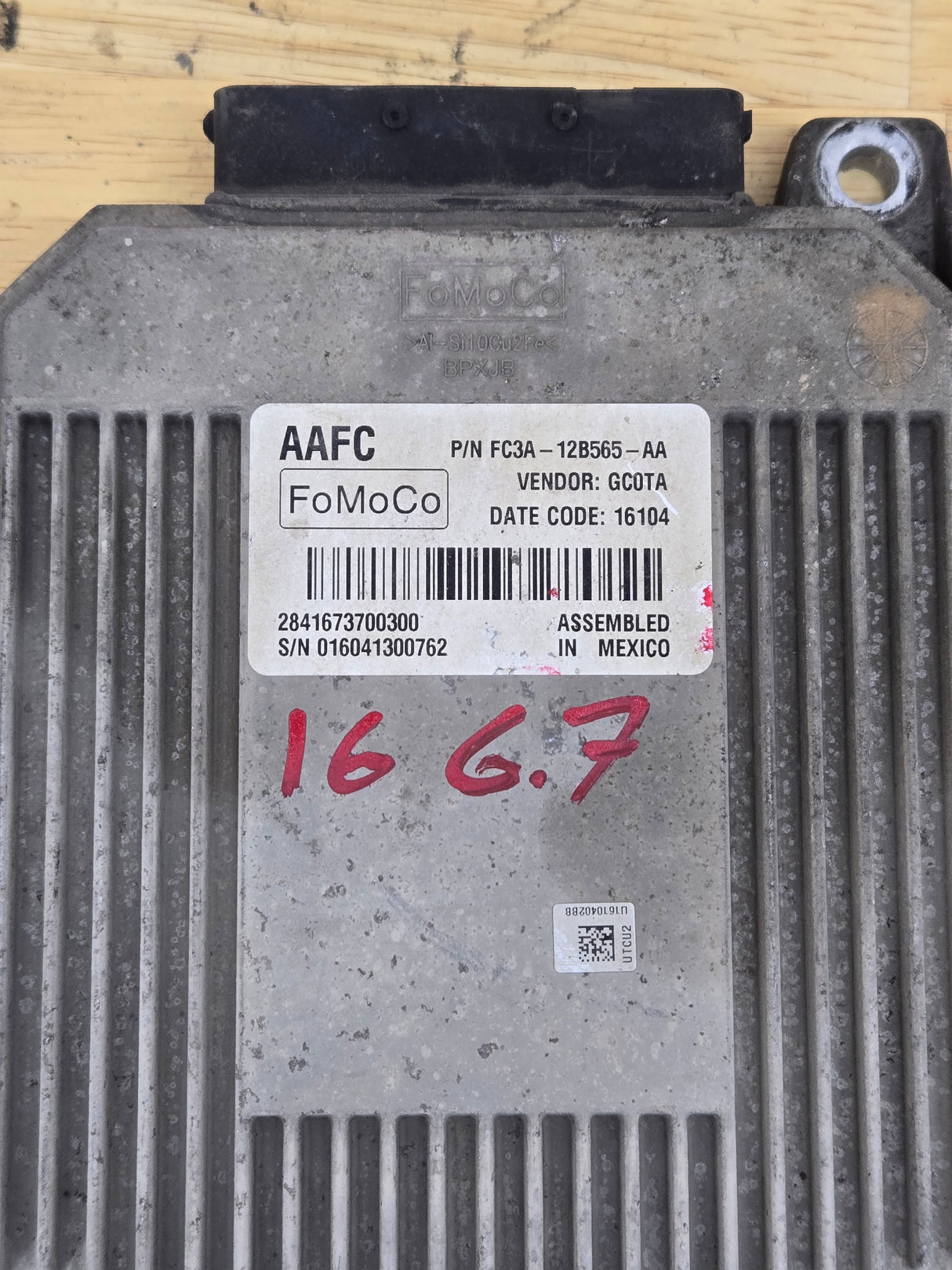 2015-2016 Ford F250 F350 6.7L TCM AAFC / FC3A-12B565-AA