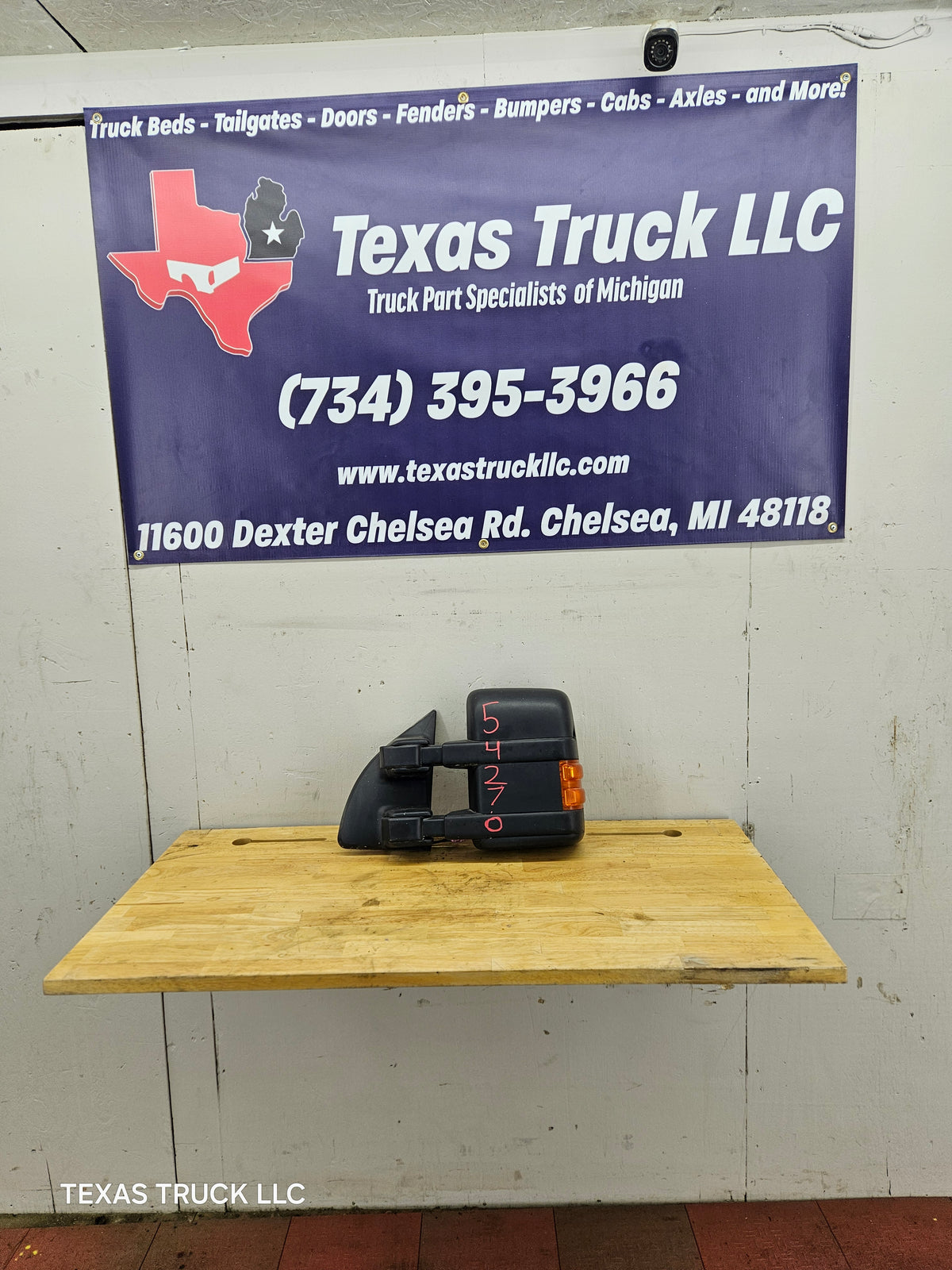 2008-2016 Ford Super Duty F250 F350 F450 F550 LH Driver Side Power Heated Manual Towing Mirror OEM