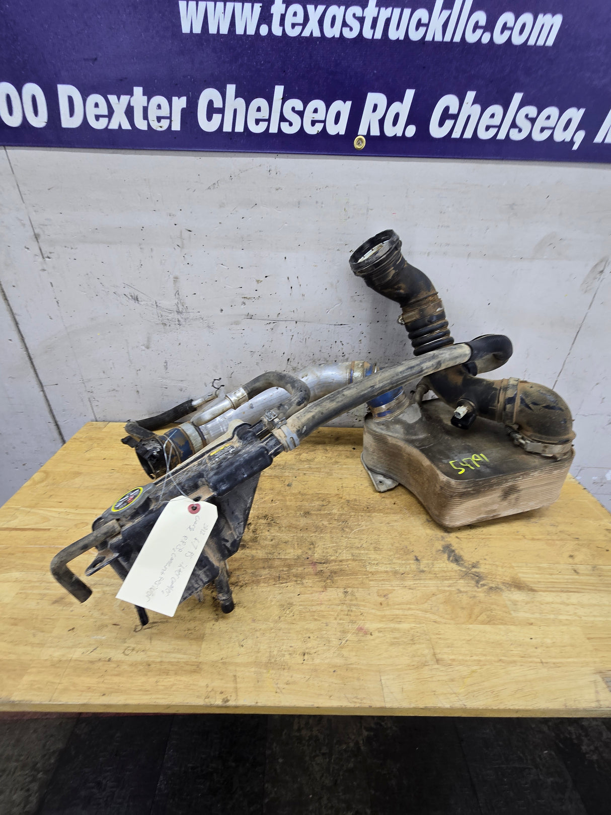 2011-2016 6.7 Power Stroke Intercooler Charge Pipes & Secondary Coolant Reservoir BC34-6K775-C