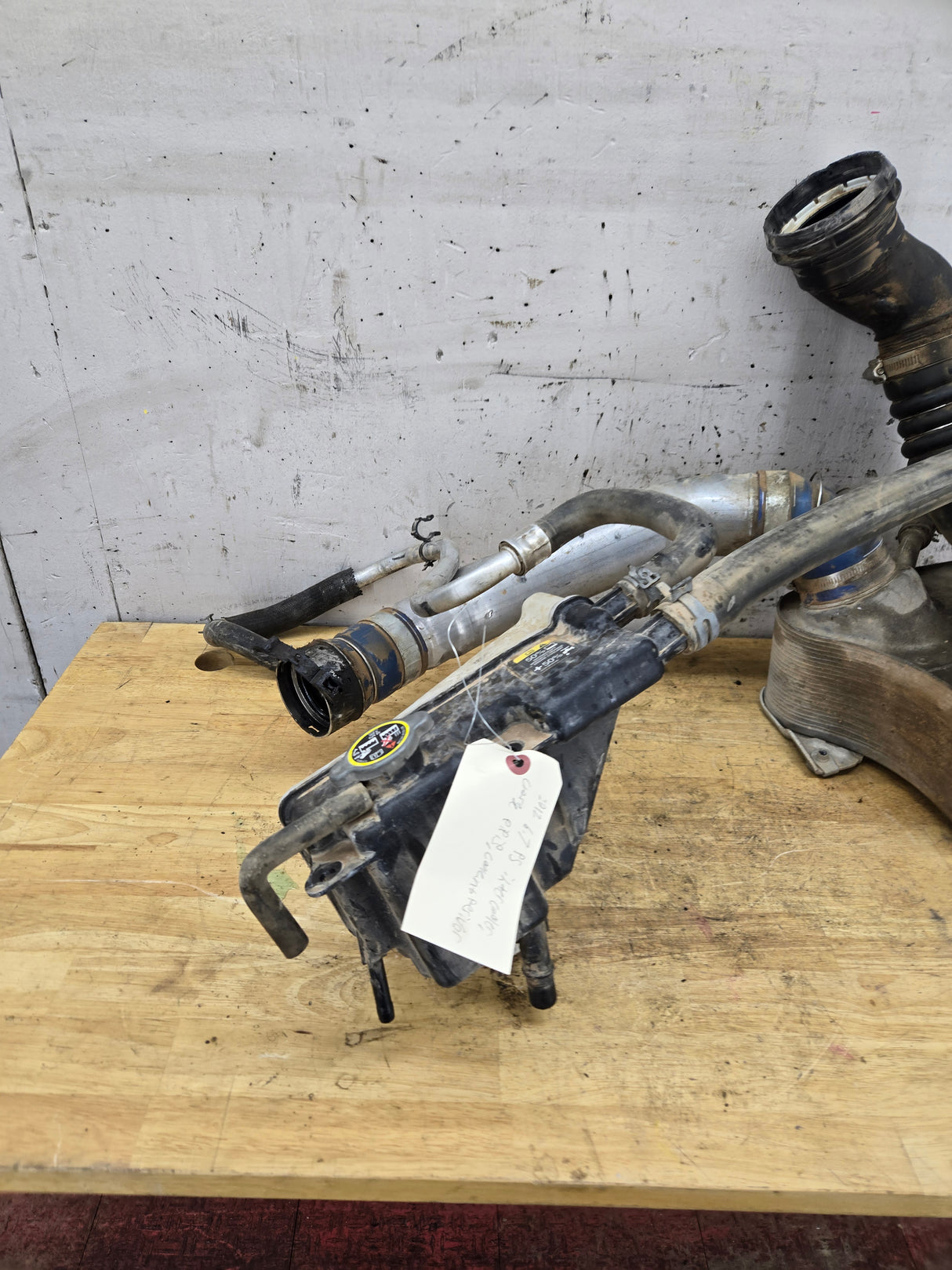 2011-2016 6.7 Power Stroke Intercooler Charge Pipes & Secondary Coolant Reservoir BC34-6K775-C