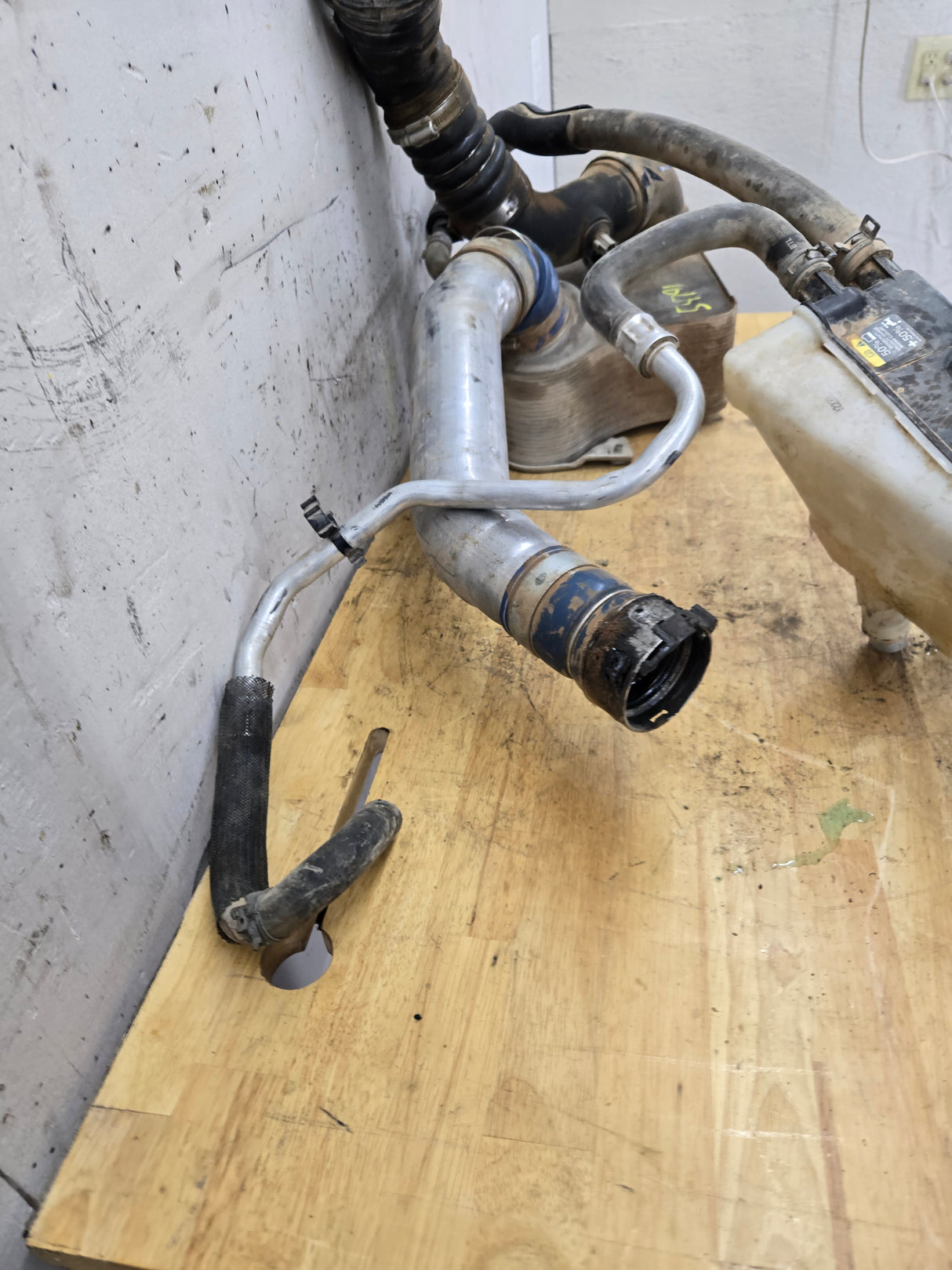 2011-2016 6.7 Power Stroke Intercooler Charge Pipes & Secondary Coolant Reservoir BC34-6K775-C