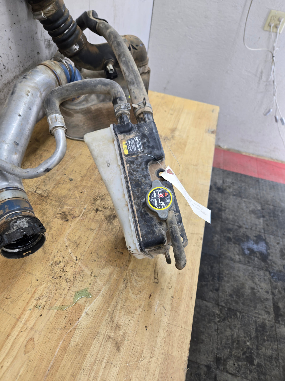 2011-2016 6.7 Power Stroke Intercooler Charge Pipes & Secondary Coolant Reservoir BC34-6K775-C