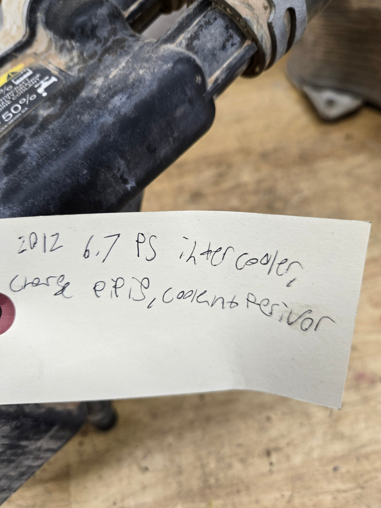 2011-2016 6.7 Power Stroke Intercooler Charge Pipes & Secondary Coolant Reservoir BC34-6K775-C